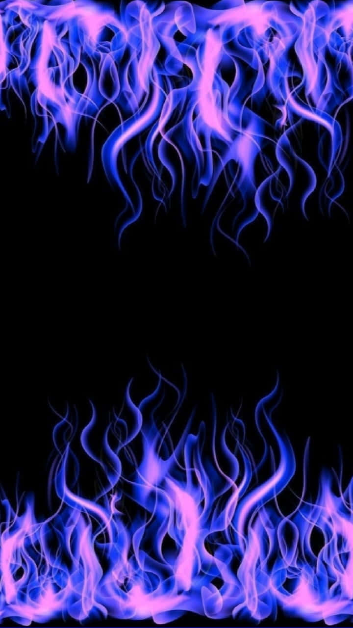 purple, blue flame, electric blue, HD Phone Wallpaper
