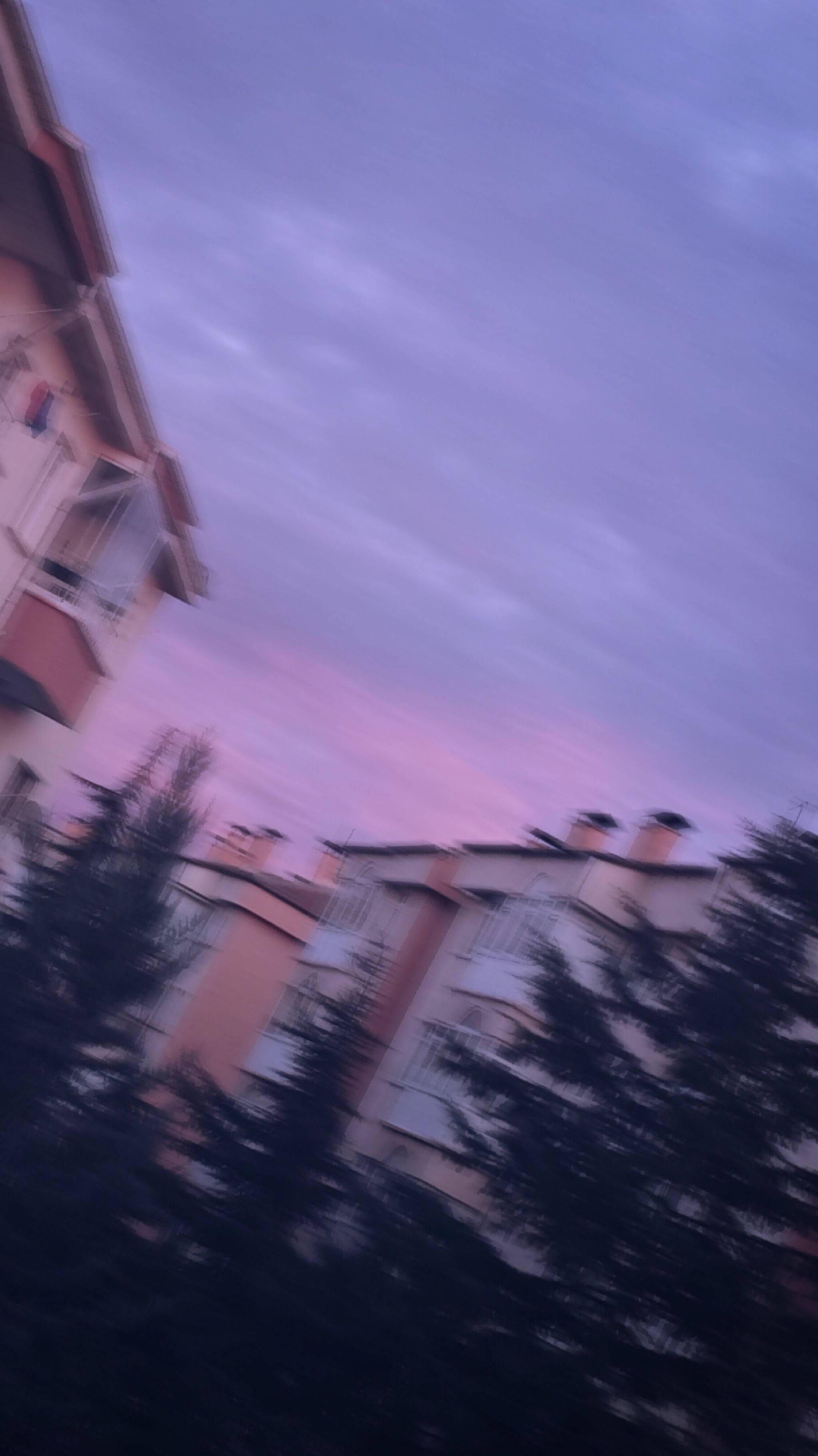 Tumblr Aesthetic, blurry purple sky, purple and pink twilight sky, 2K Phone Wallpaper