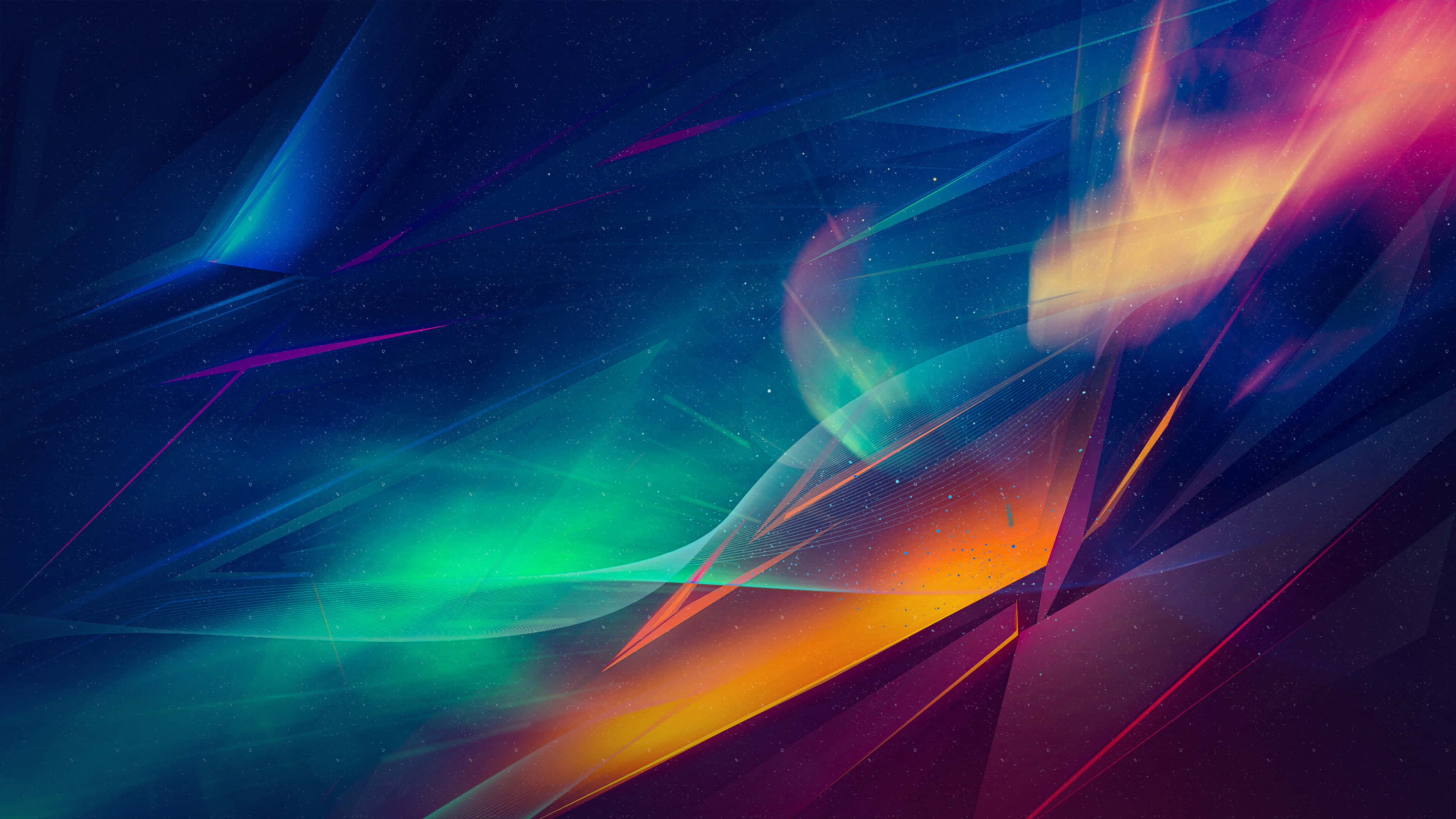 purple and blue aesthetic, neon streaks, blue green orange pink, 4K Desktop Wallpaper