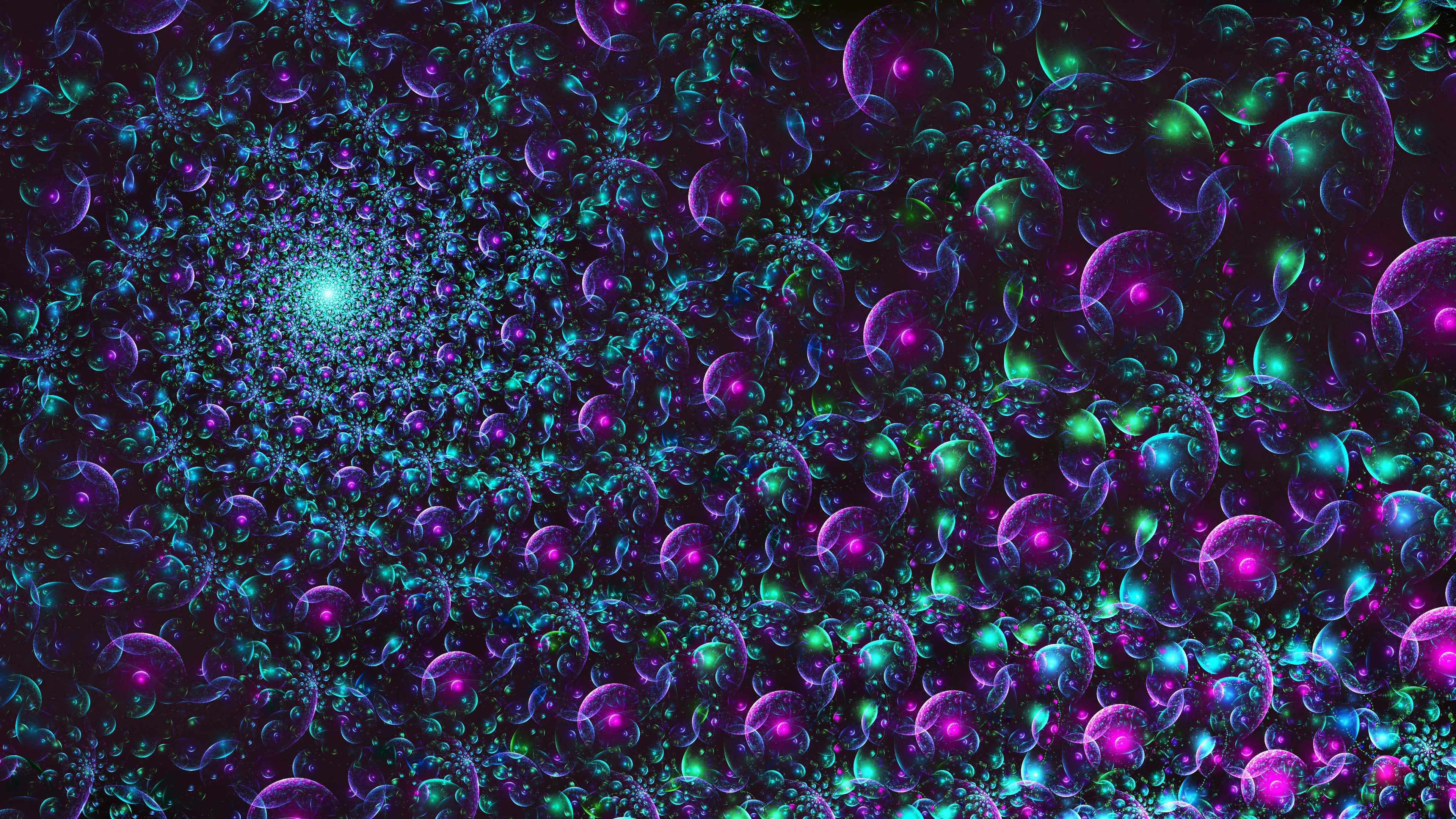 purple and blue ombre, teal, magenta, 4K Desktop Wallpaper