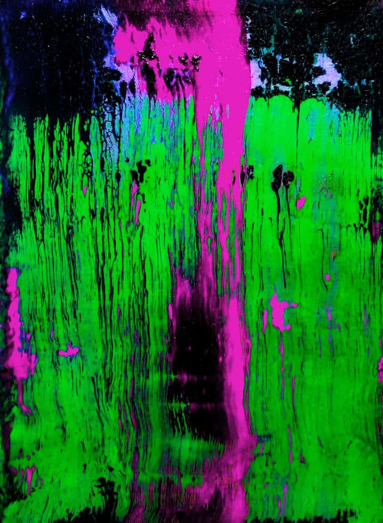 neon green, magenta, dark textured canvas, SD Phone Wallpaper