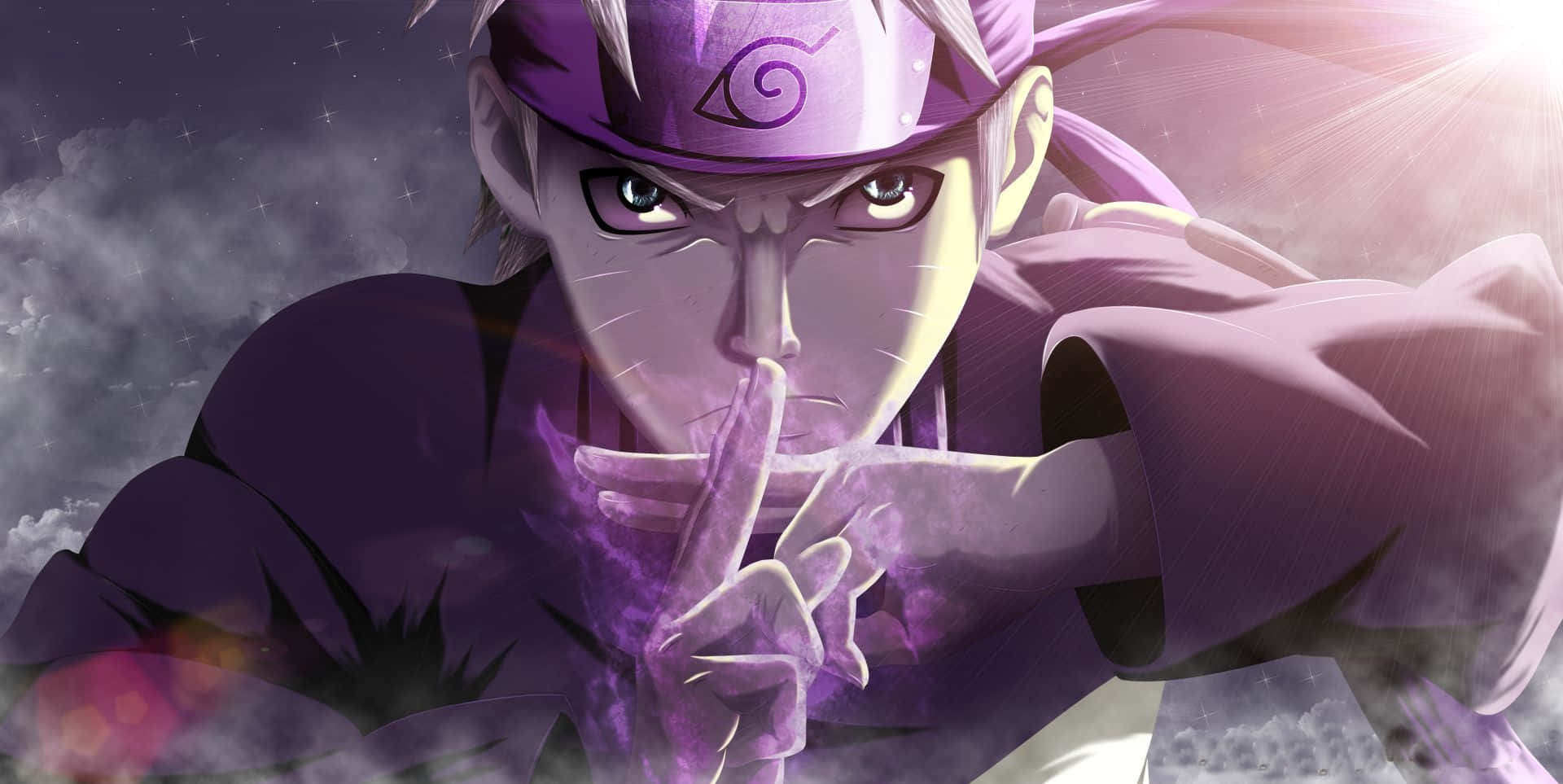 purple anime, anime character, purple hair, Full HD Desktop Wallpaper