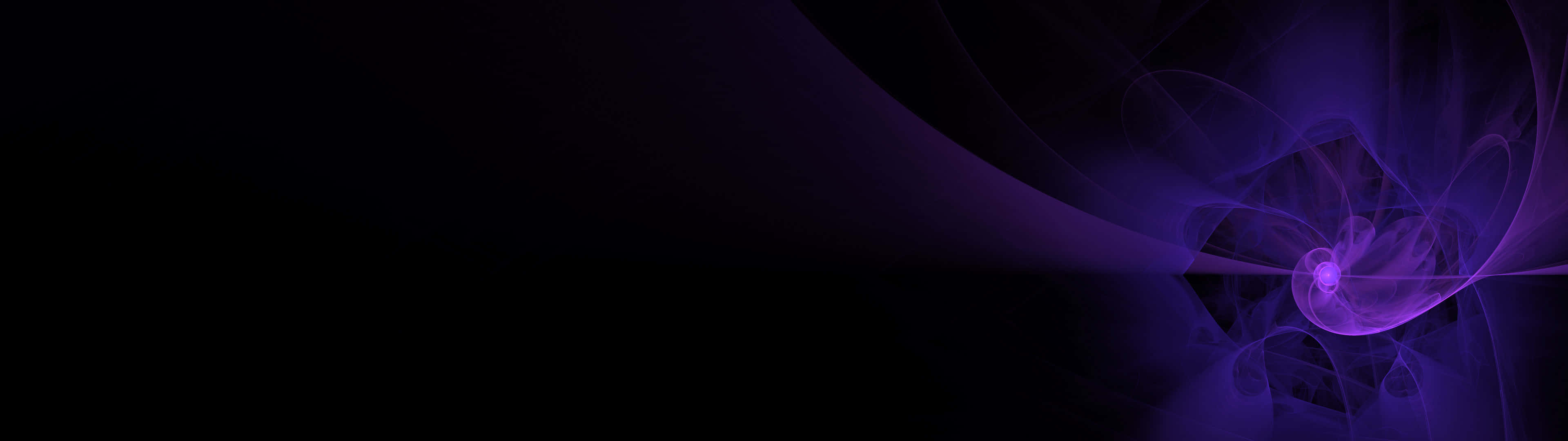 Purple Aura, ethereal purple fractal tendrils, deep black void, 4K Desktop Wallpaper