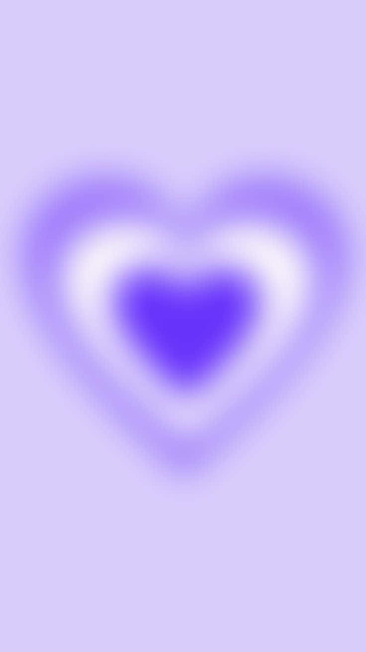Purple Heart Aura Abstract, soft glowing heart, layered purple and white gradients, HD Phone Wallpaper