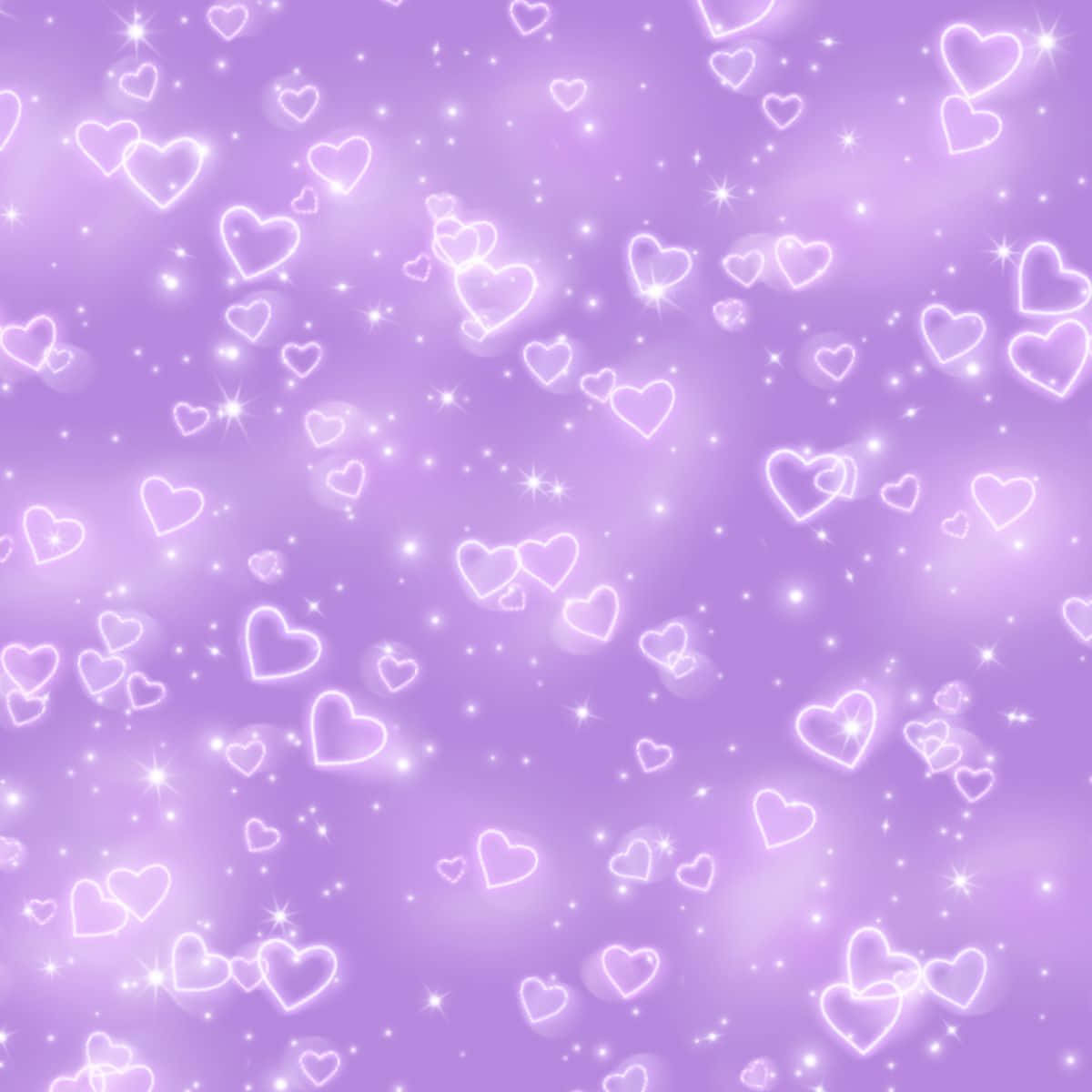 Purple Hearts, glitter background, lavender background, SD Desktop Wallpaper