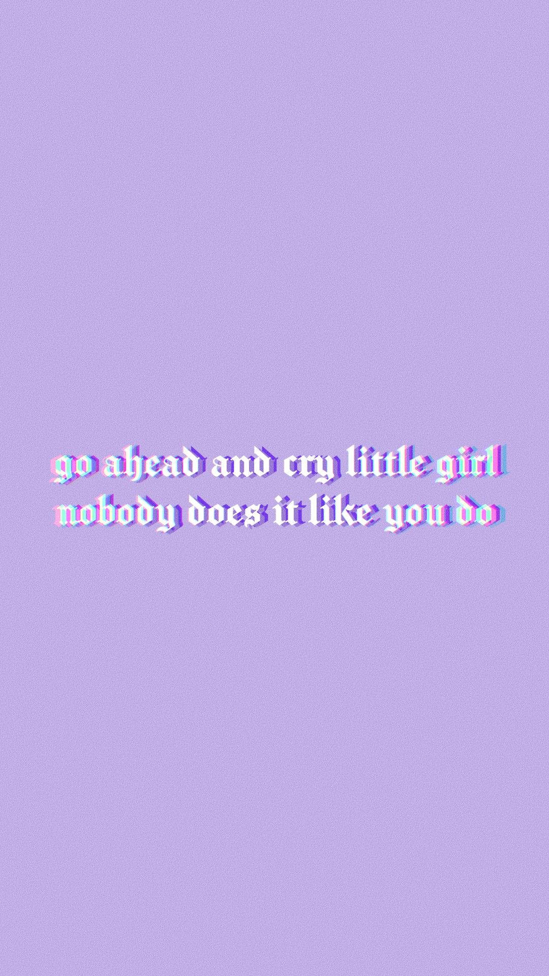 Purple Baddie, soft lavender background, glitchy text, Full HD Phone Wallpaper