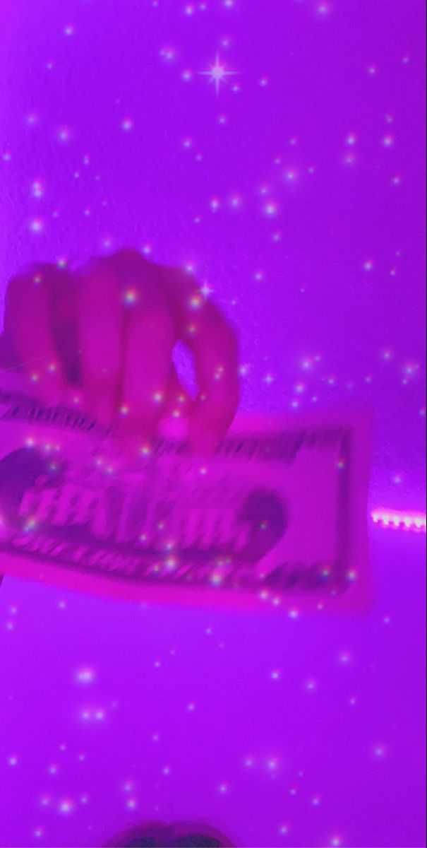 glowing pink candy bar, sparkling purple starry background, purple baddie, SD Phone Wallpaper