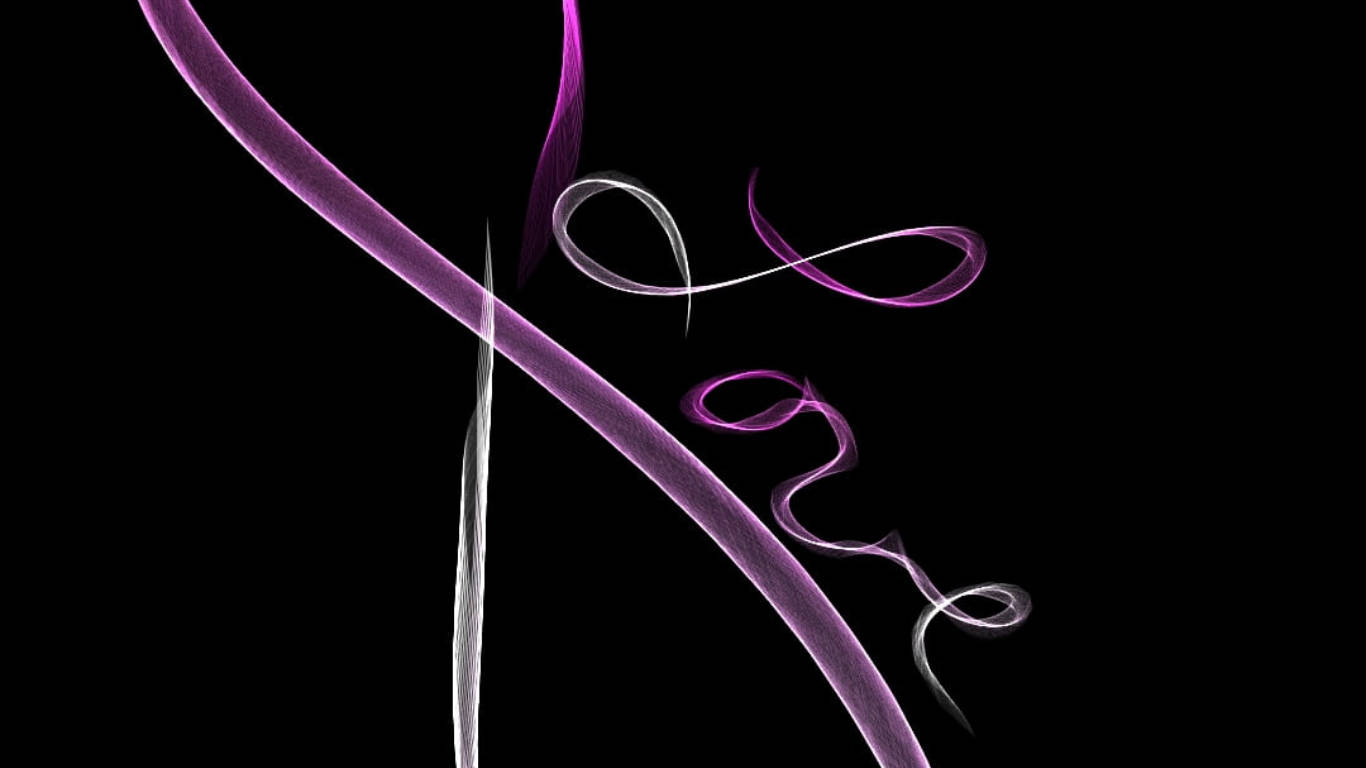 infinity symbol, purple ribbon, swirling purple light trails, HD Desktop Wallpaper