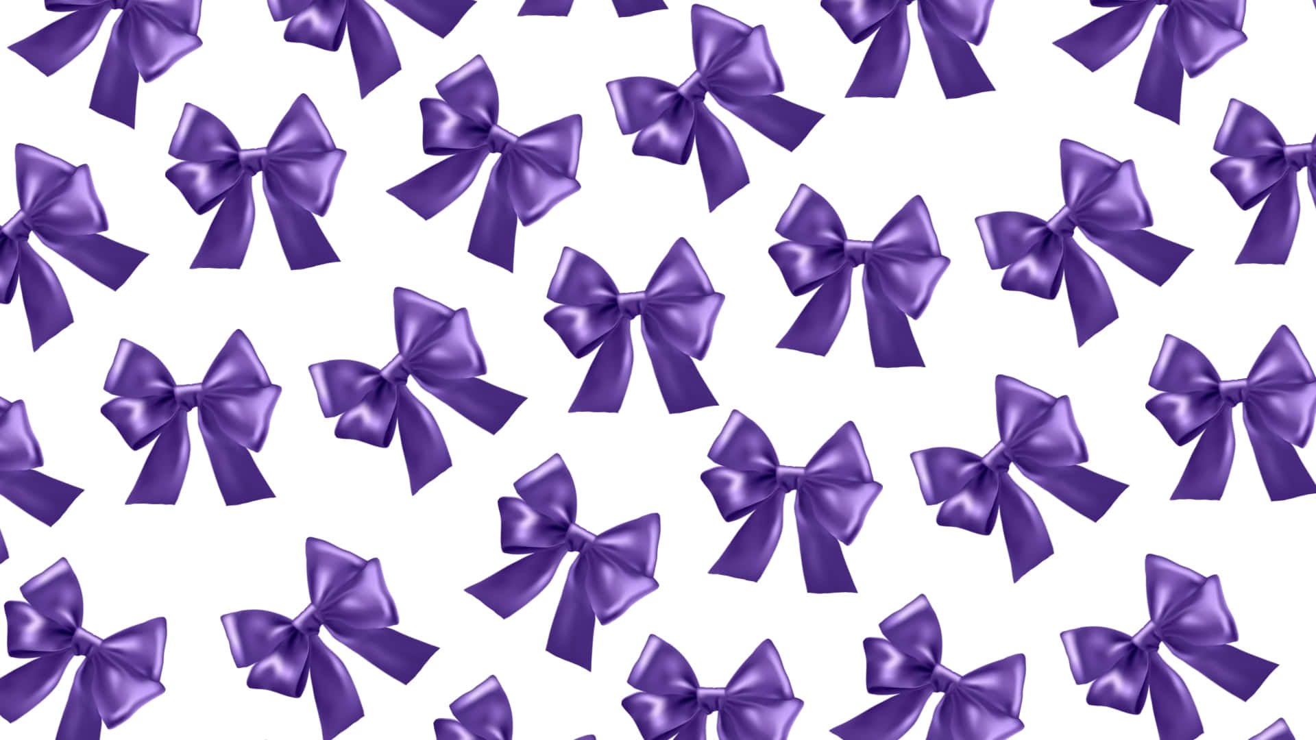 Purple Bow, satin, glossy highlights, Full HD Desktop Wallpaper