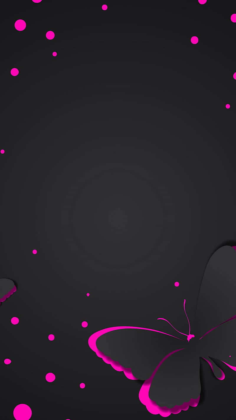 Purple Butterfly, iPhone, dark gray, HD Phone Wallpaper