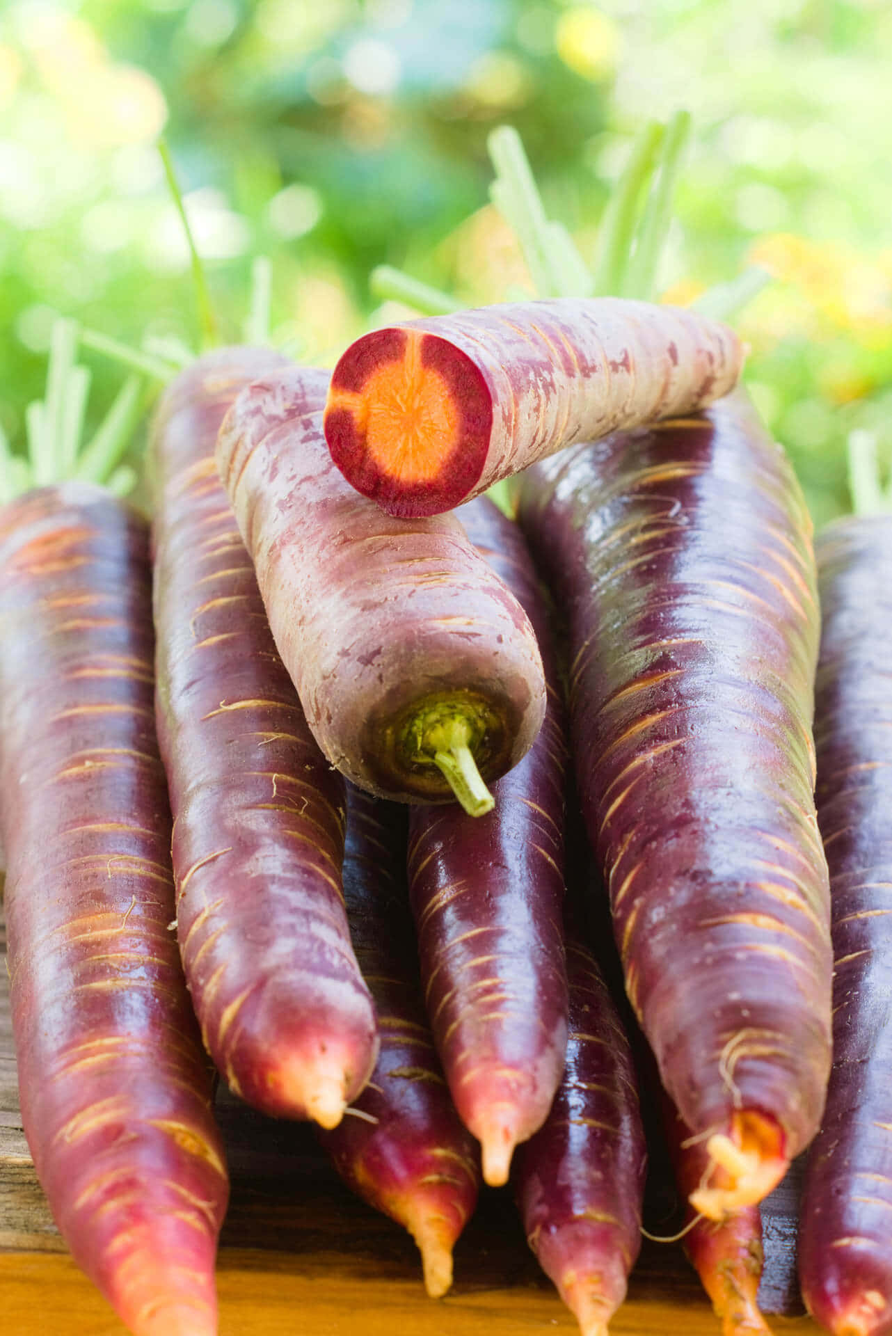 Purple Carrots, vibrant purple color, orange interiors, Full HD Phone Wallpaper