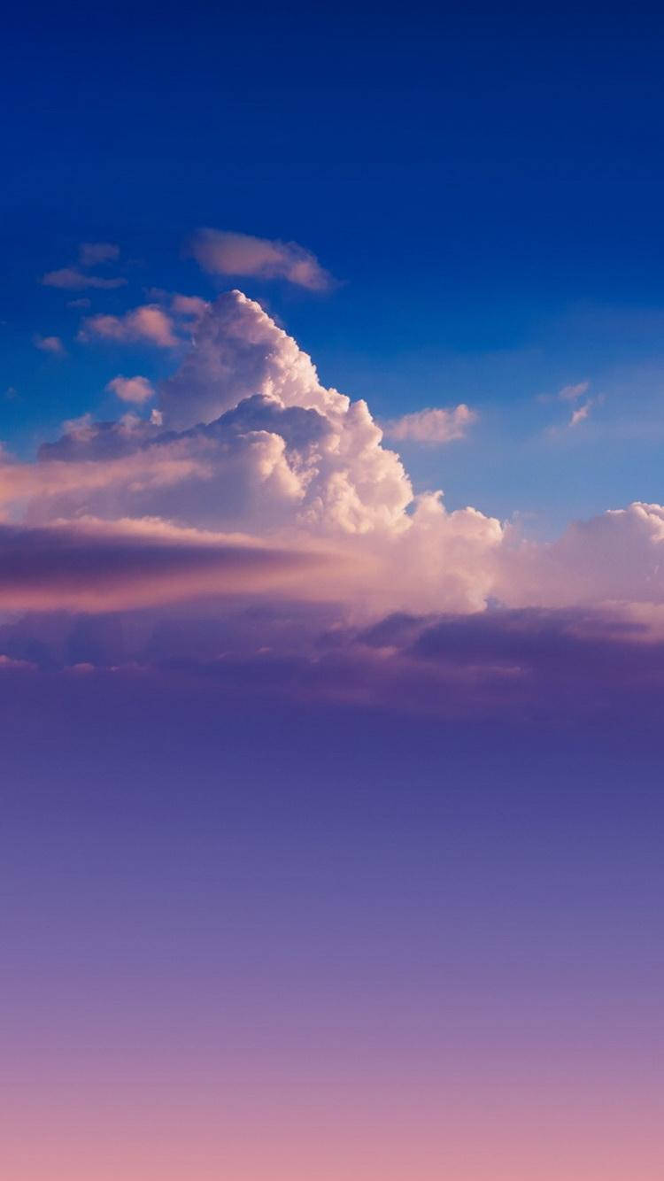 Purple Clouds, cumulus cloud, gradient sky, HD Phone Wallpaper