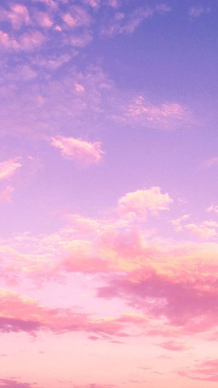 Purple Clouds, sunset, twilight, SD Phone Wallpaper