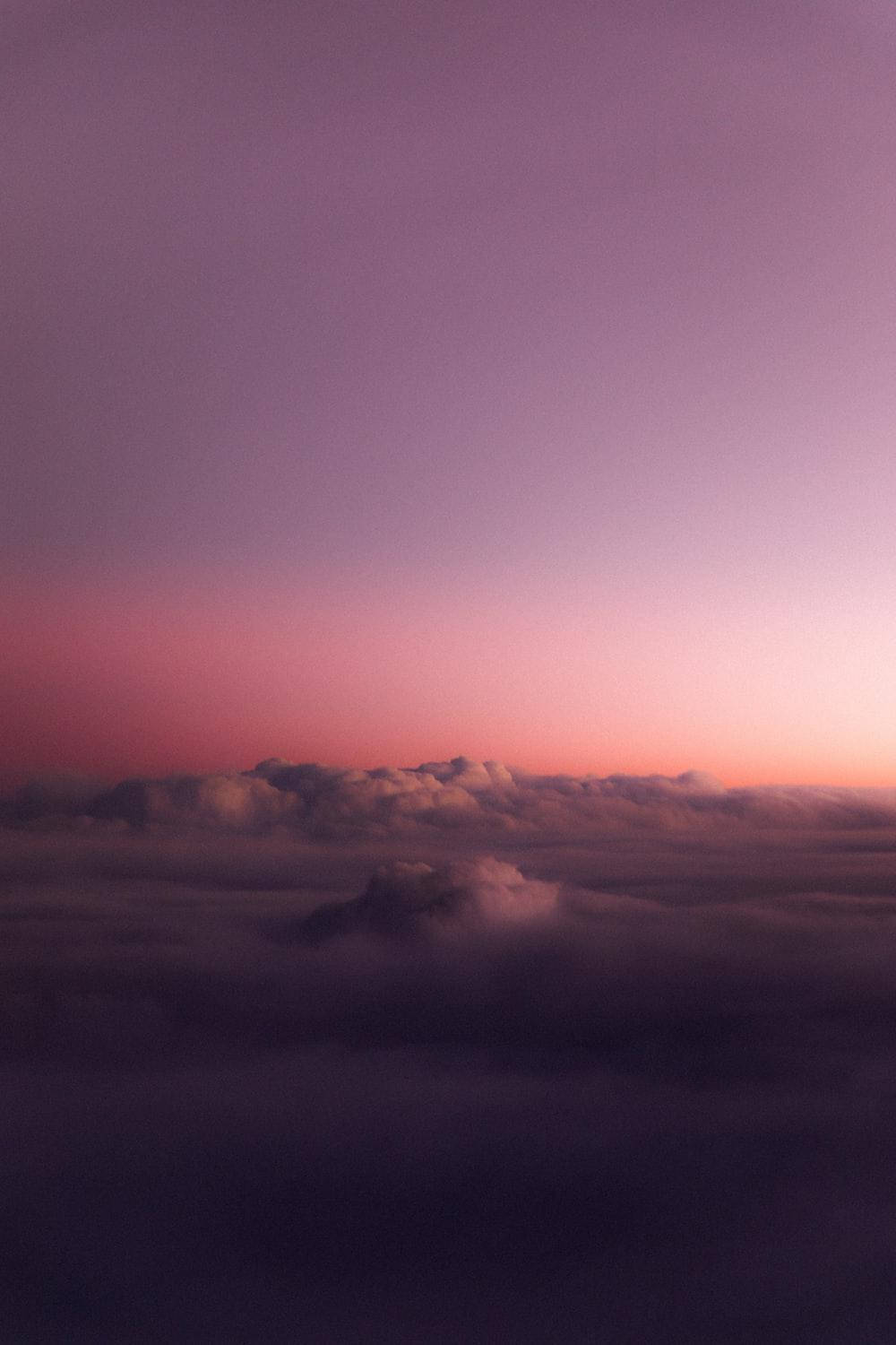 Purple Clouds, twilight, soft purple, HD Phone Wallpaper