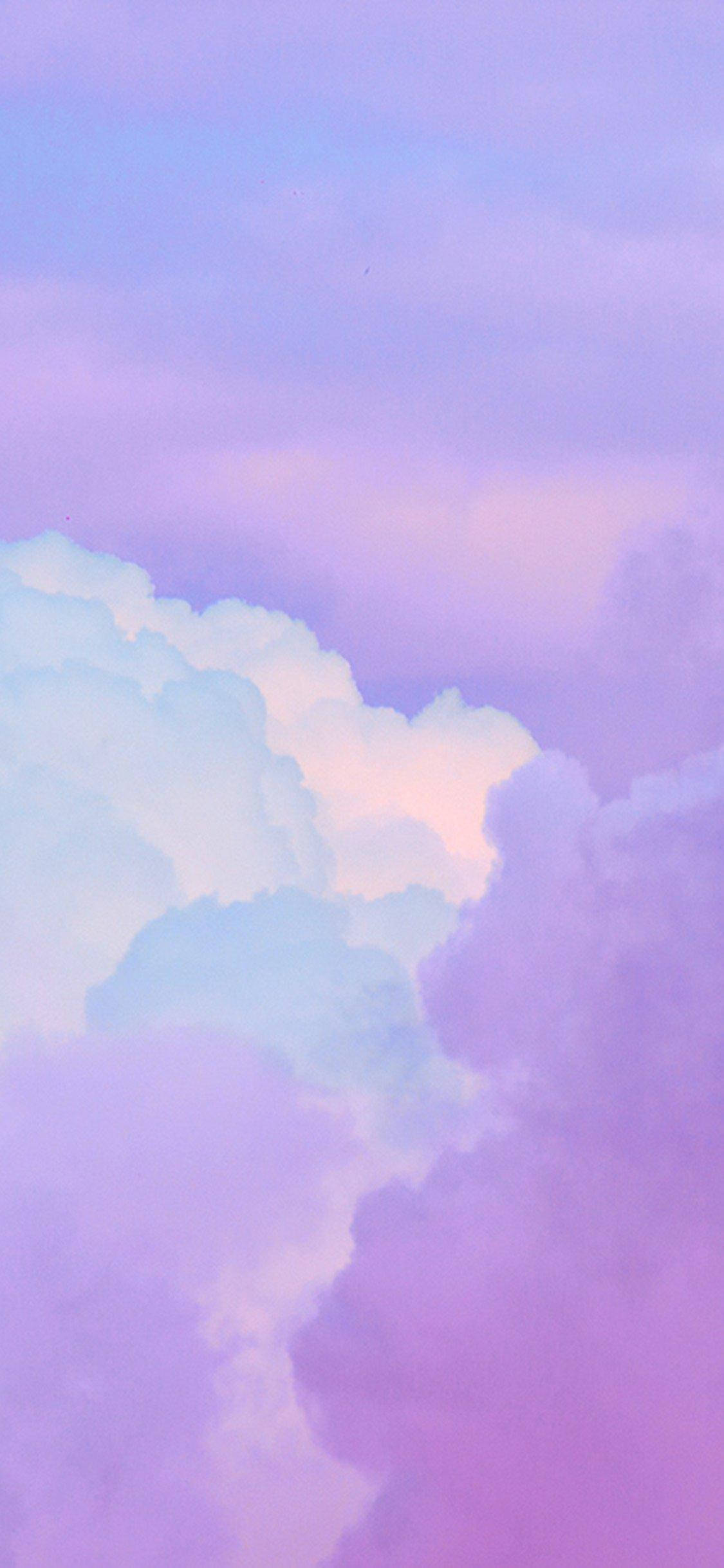 Purple Clouds, lavender pink, blue, Full HD Phone Wallpaper