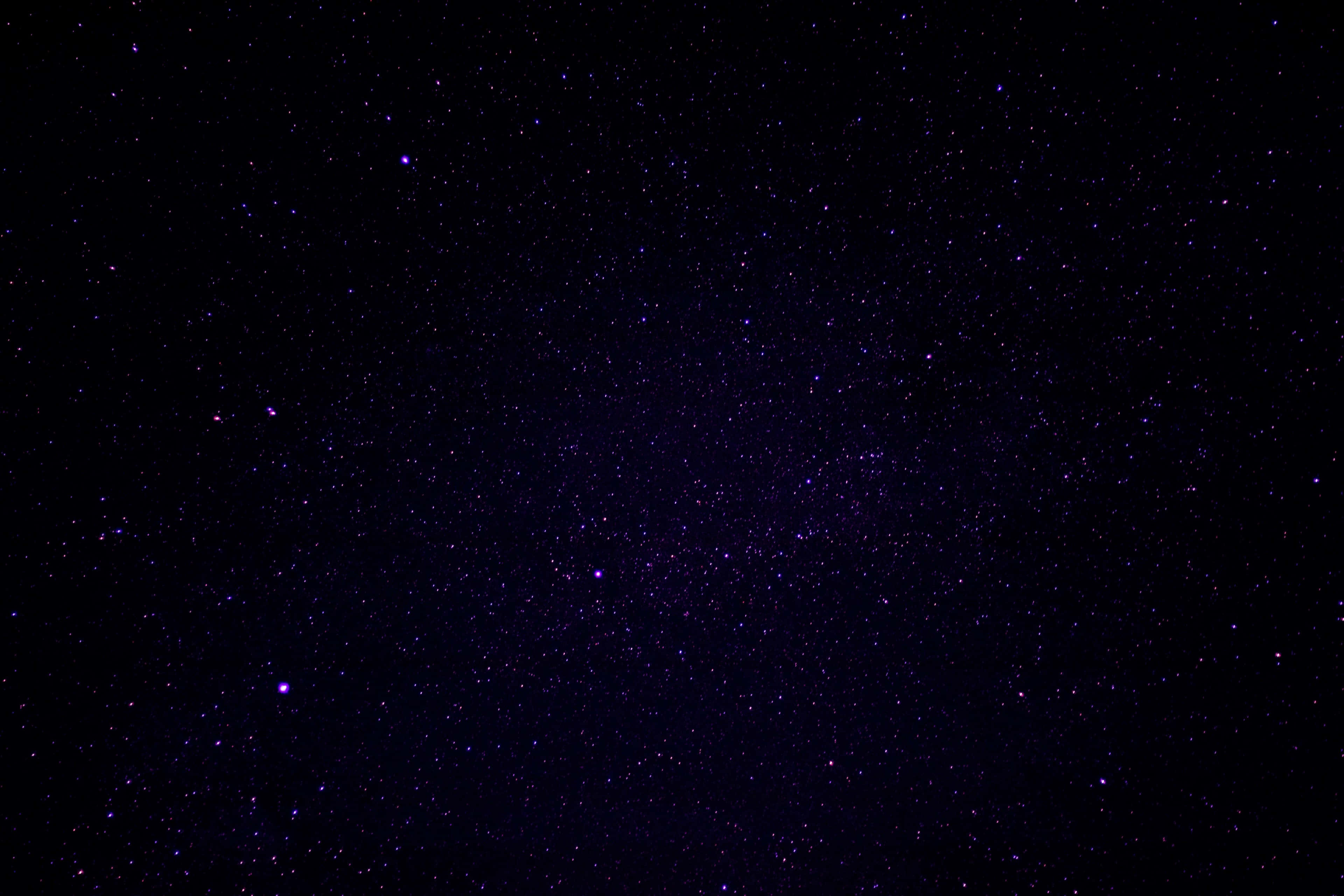 Dark Purple Sky, twinkling stars, dark cosmic backdrop, 4K Desktop Wallpaper