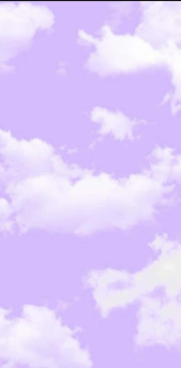 pastel purple clouds, soft lavender sky, fluffy white clouds, HD Phone Wallpaper