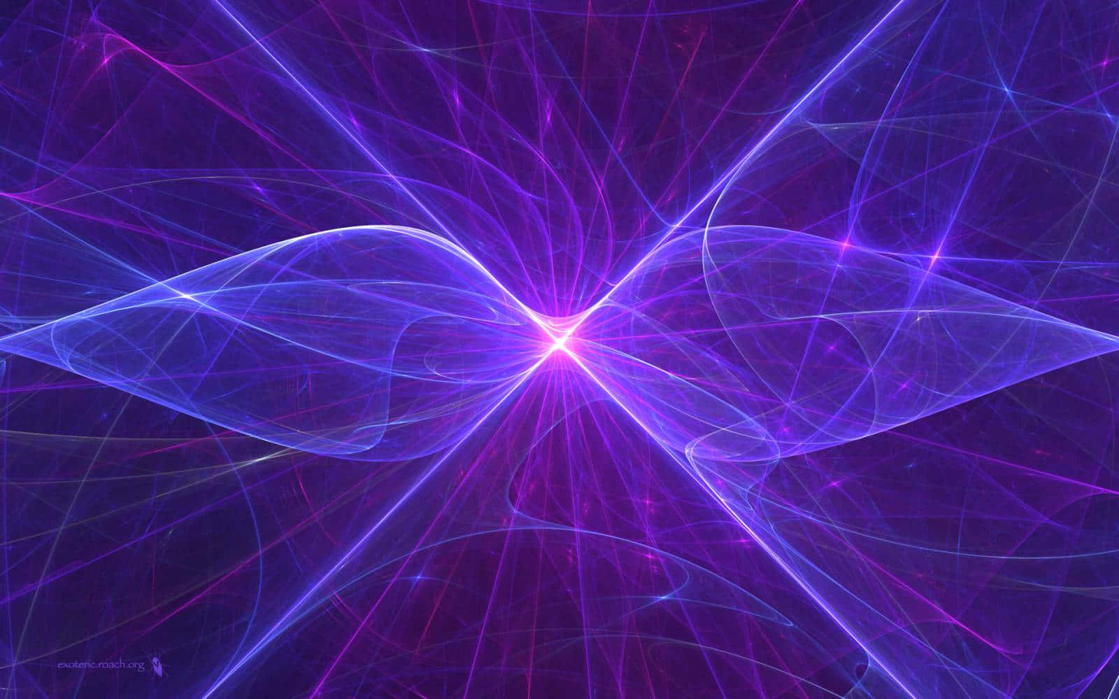 mirrored ultraviolet rays, vibrant purple, blue fractal energy streams, HD Desktop Wallpaper