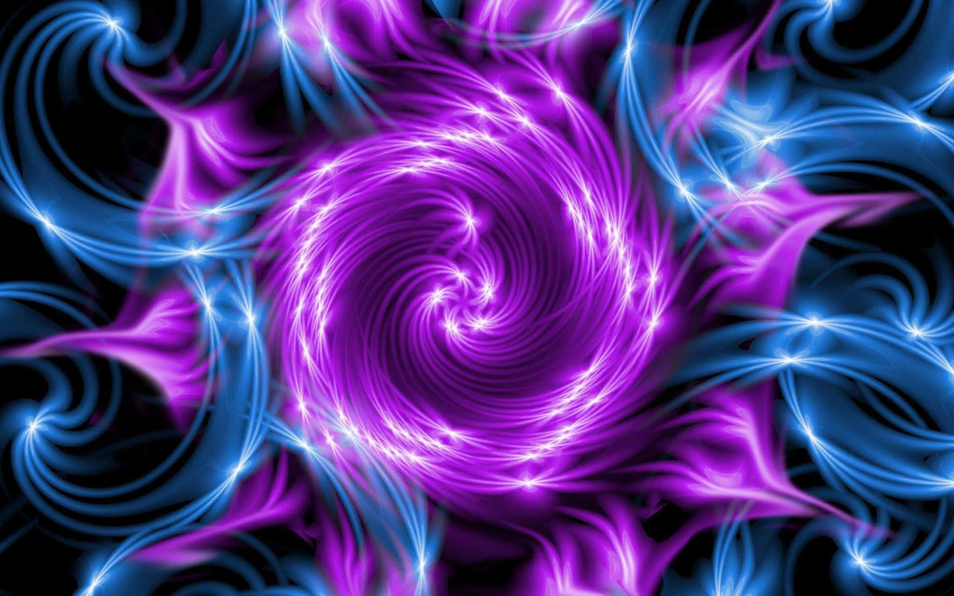purple, blue, swirling spiral, Full HD Desktop Wallpaper