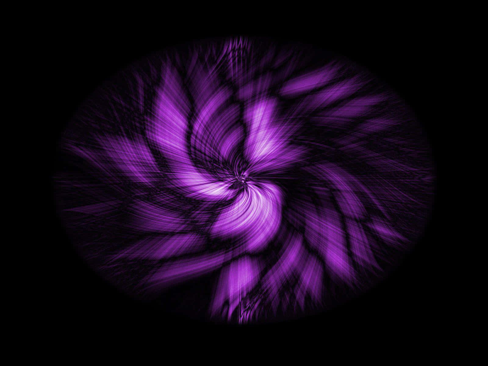 Purple Cool, purple spiral, black void, HD Desktop Wallpaper