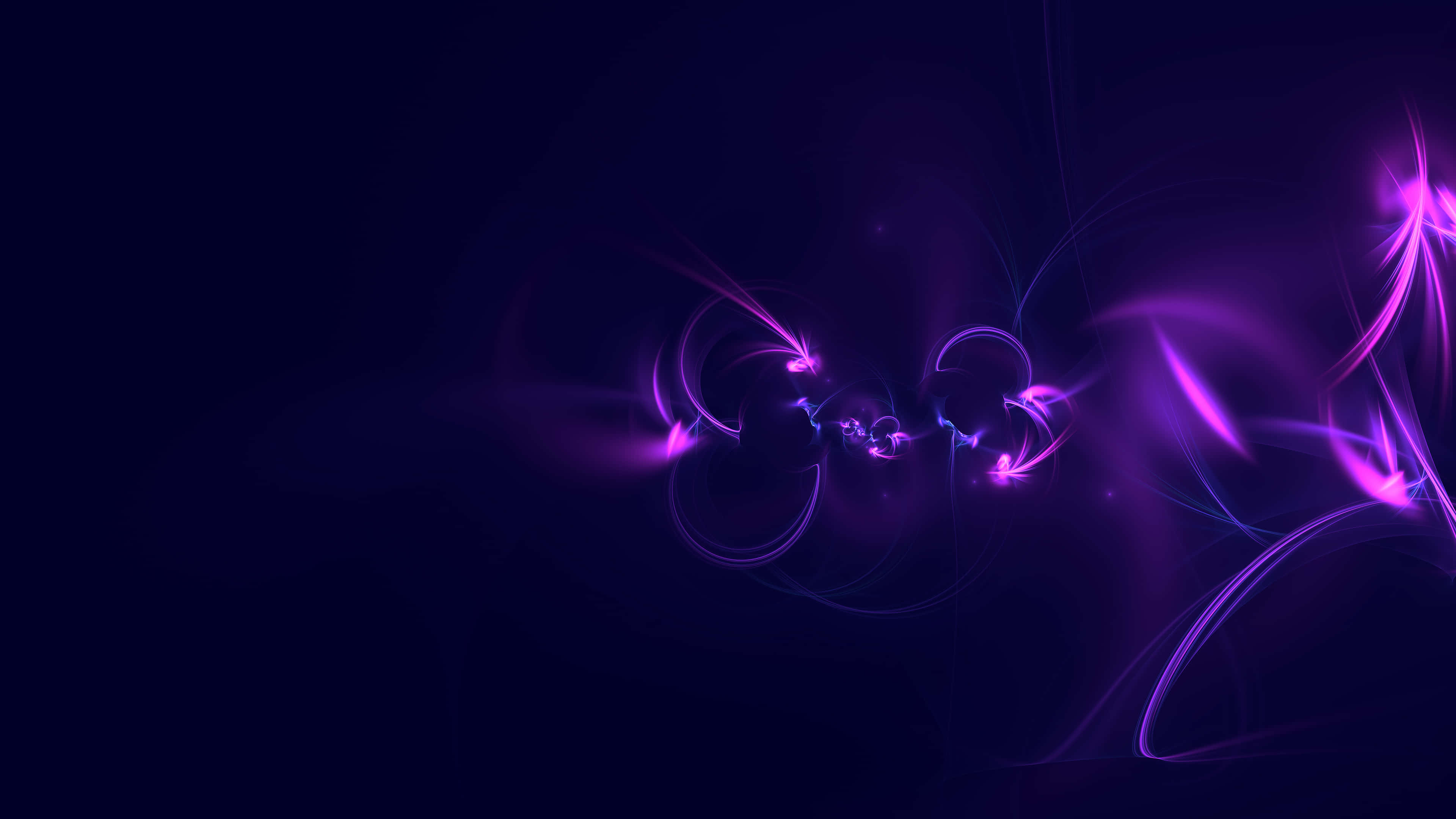 blue, purple, vibrant purple energy tendrils, 4K Desktop Wallpaper