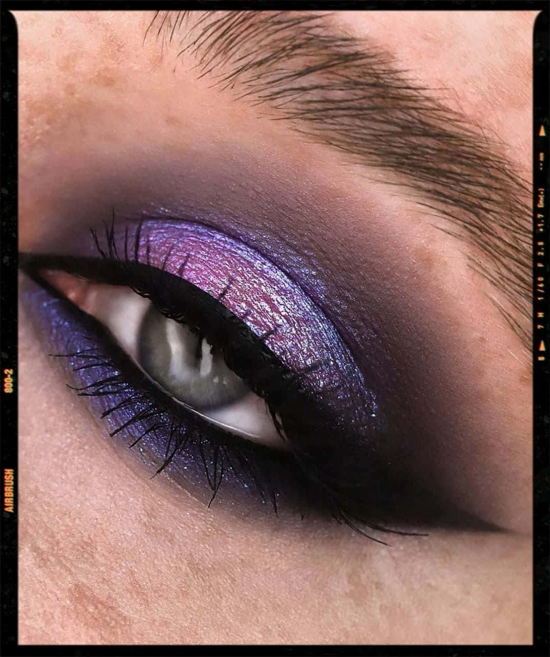 purple eye shadow, shimmering purple, blue glitter eyeshadow, HD Phone Wallpaper