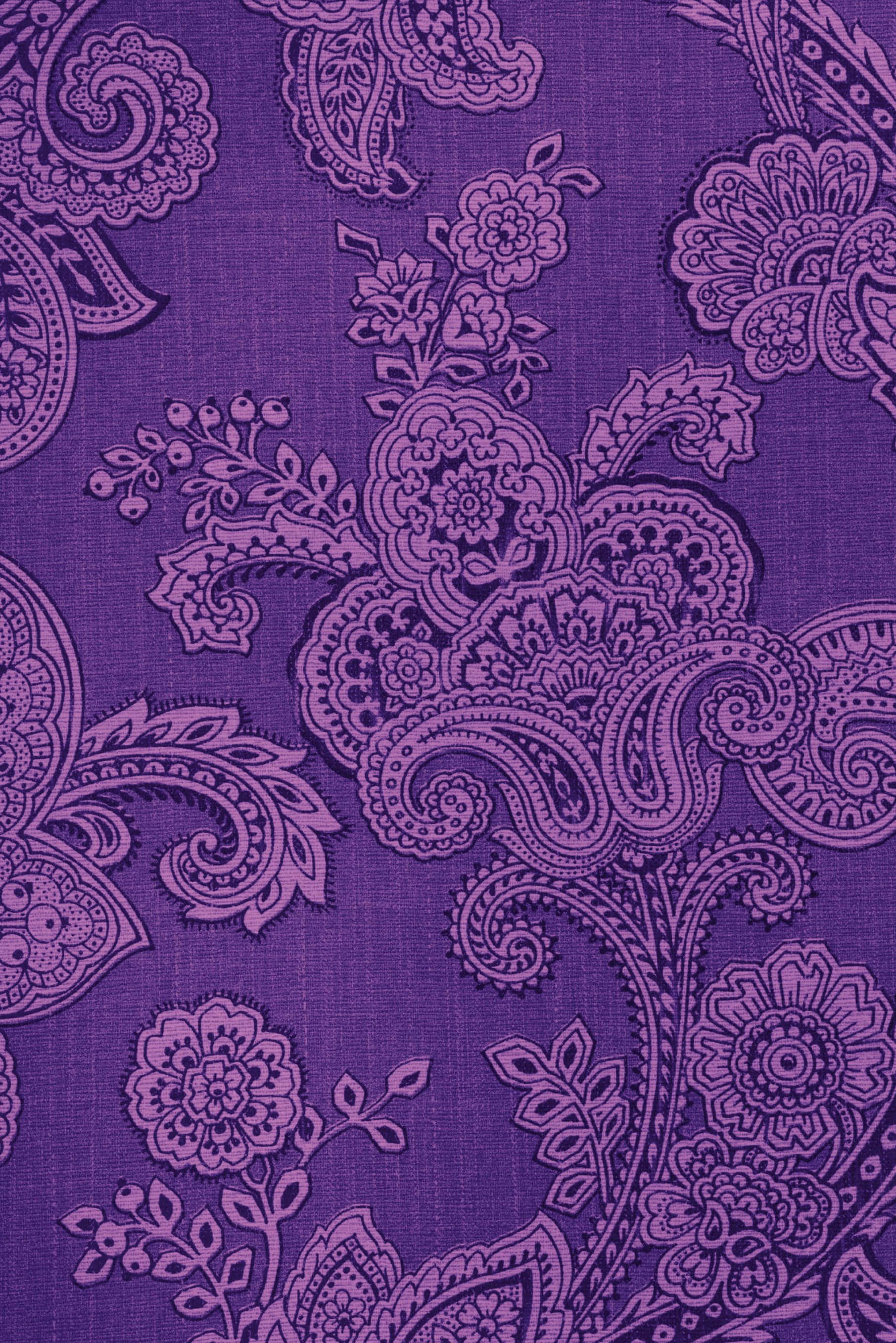 purple paisley pattern, violet, fabric, 2K Phone Wallpaper