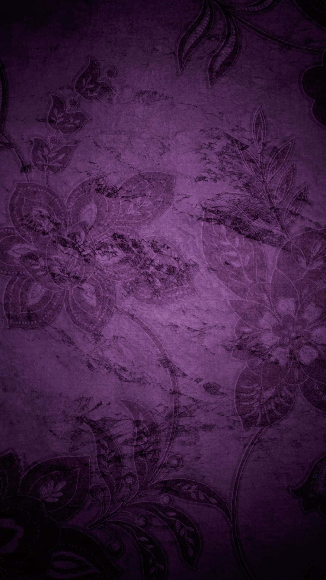 purple floral texture, faded floral patterns, textured grunge effects, Full HD Phone Wallpaper
