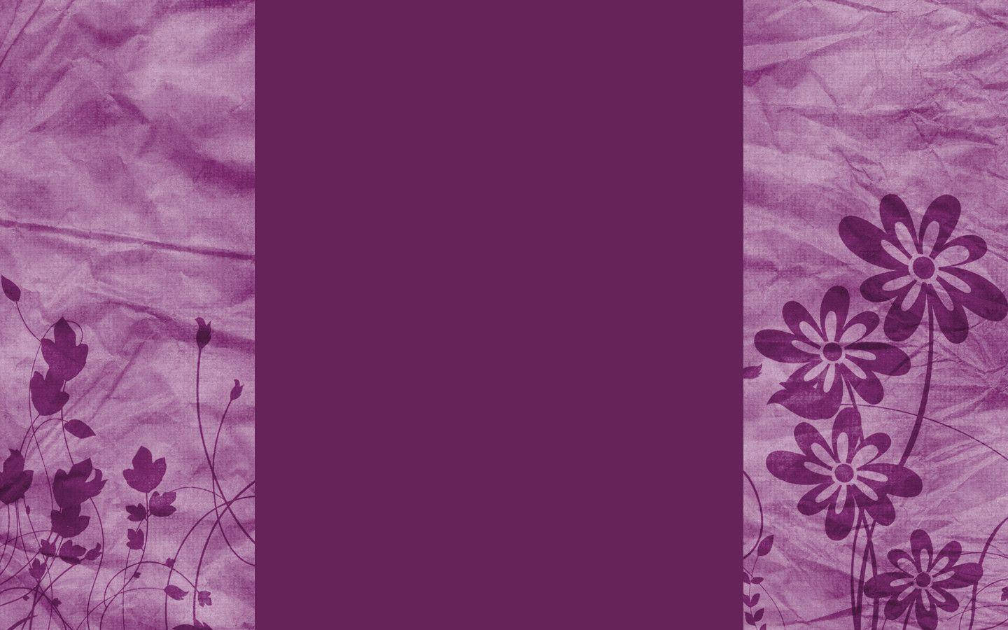 purple flower laptop, purple crumpled paper background, floral silhouettes, HD Desktop Wallpaper