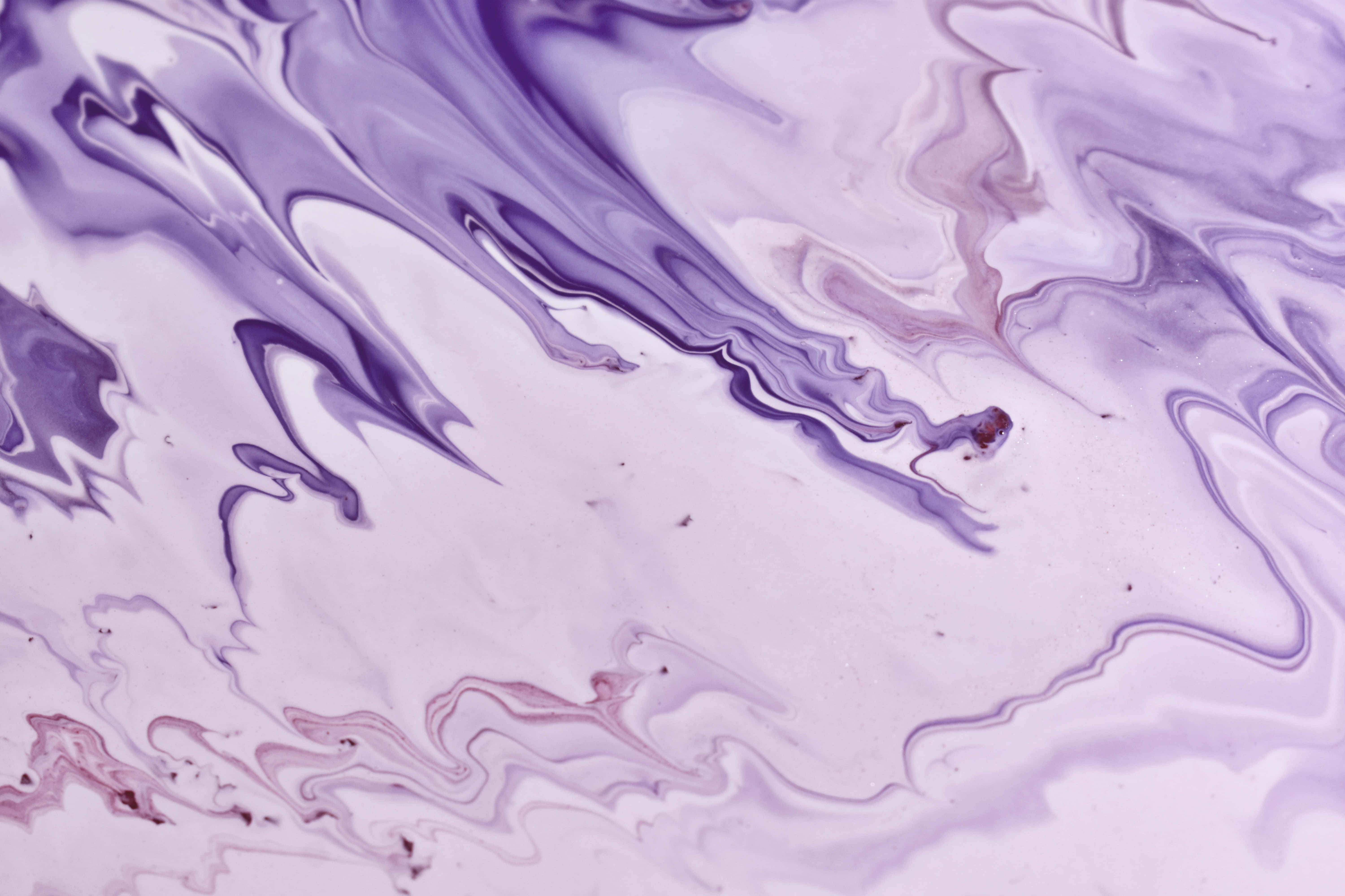 lavender aesthetic laptop, purple and white swirls, abstract marbled texture, 5K Desktop Wallpaper