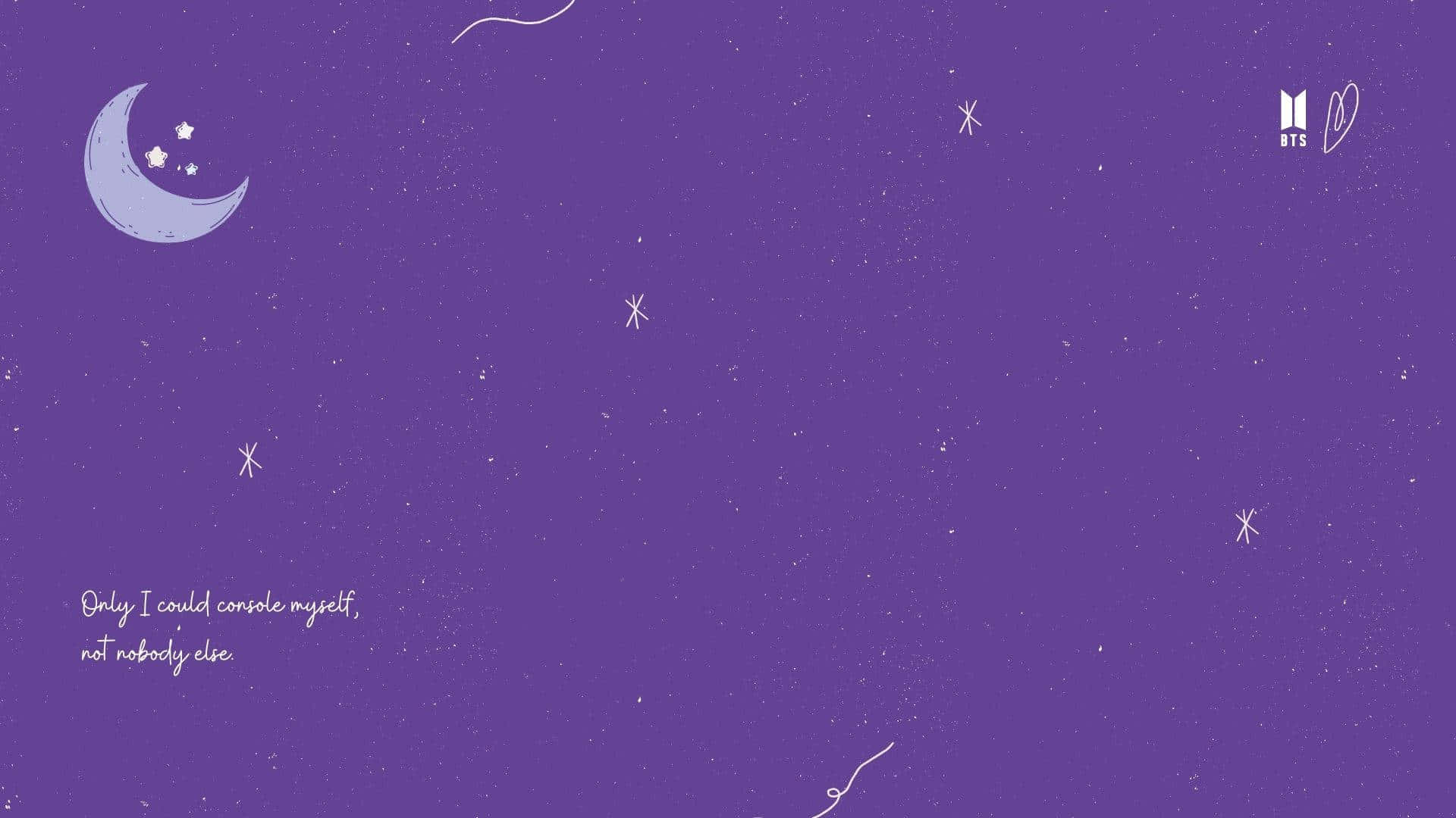 lavender aesthetic laptop, purple background, crescent moon, Full HD Desktop Wallpaper