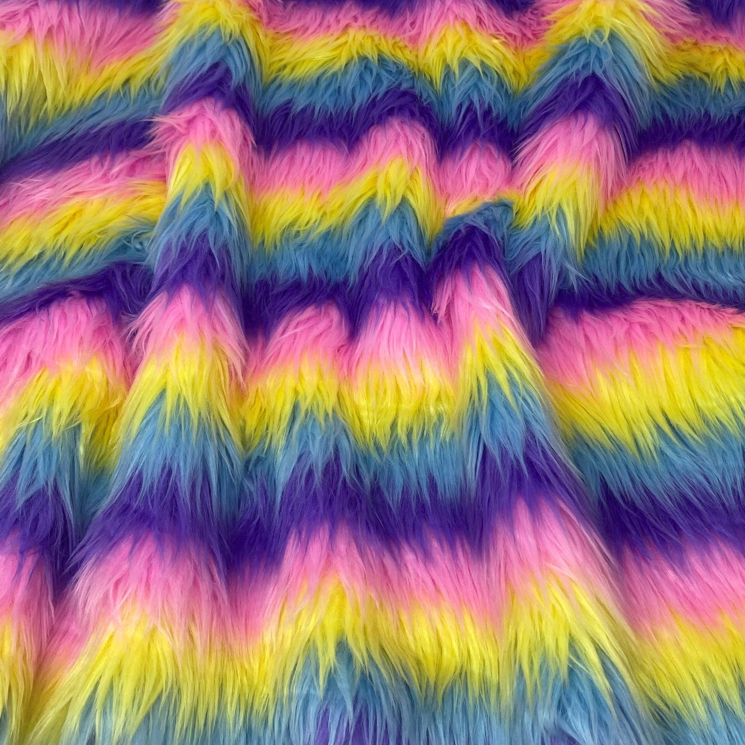 colorful faux fur texture, pink, yellow, Full HD Desktop Wallpaper