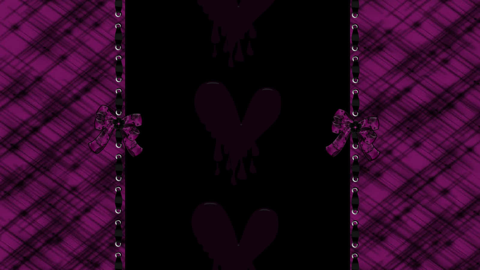 Purple Gothic, vivid purple plaid, black vertical chains, HD Desktop Wallpaper