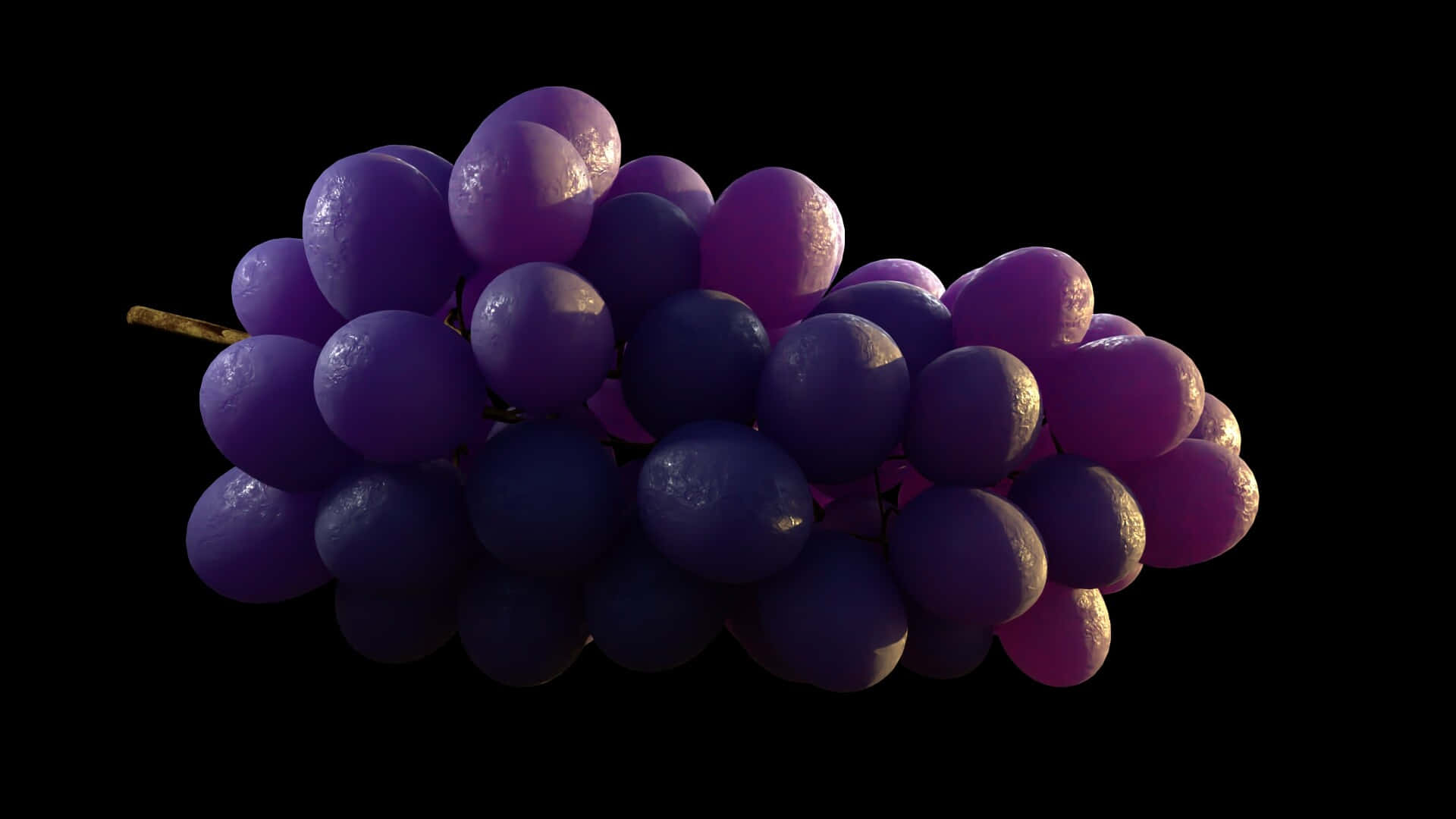 Purple Grapes, glossy purple grapes, dewdrops, Full HD Desktop Wallpaper
