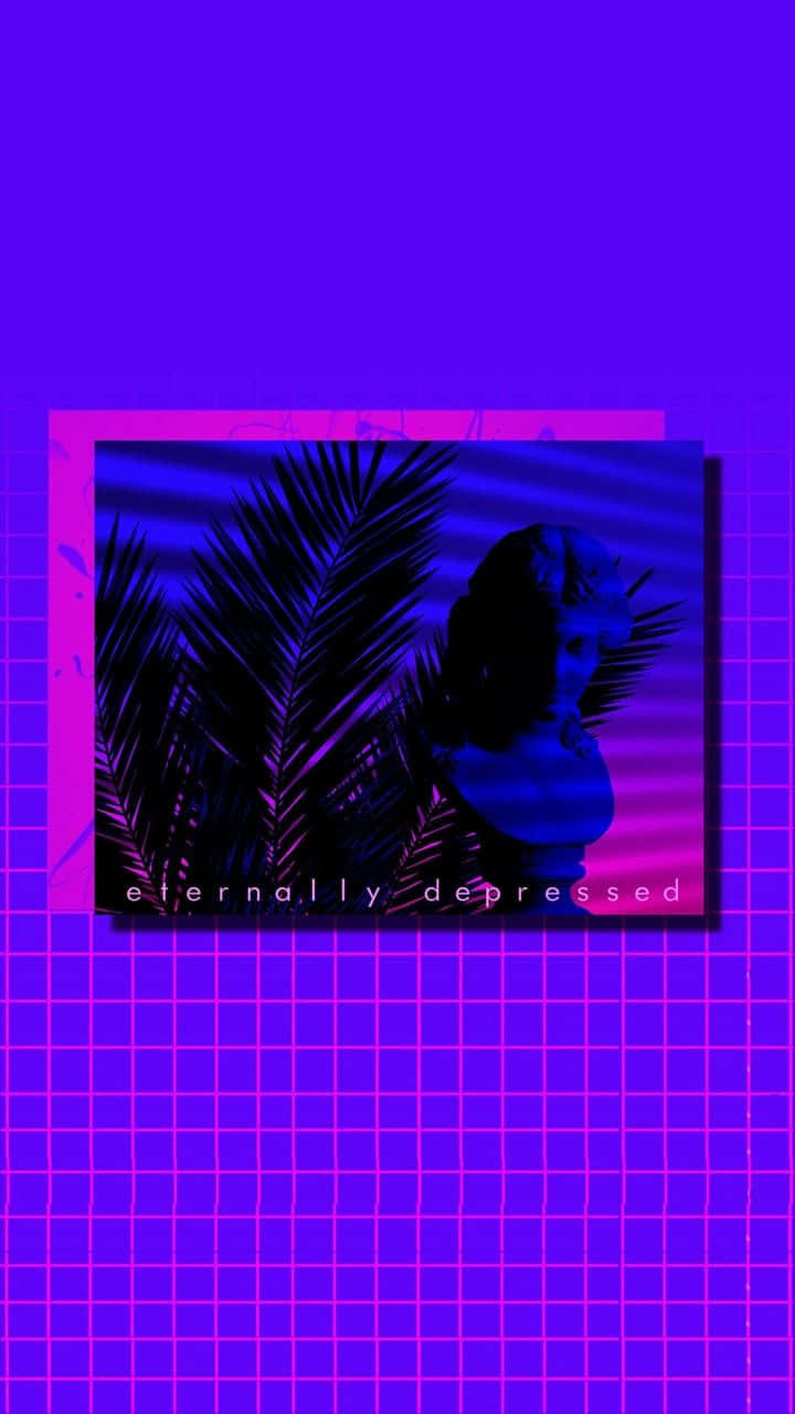 purple, pink, grid background, HD Phone Wallpaper