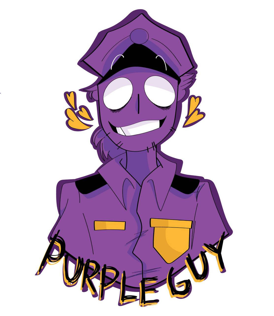 Purple Guy, yellow accents, heart-shaped ears, HD Phone Wallpaper