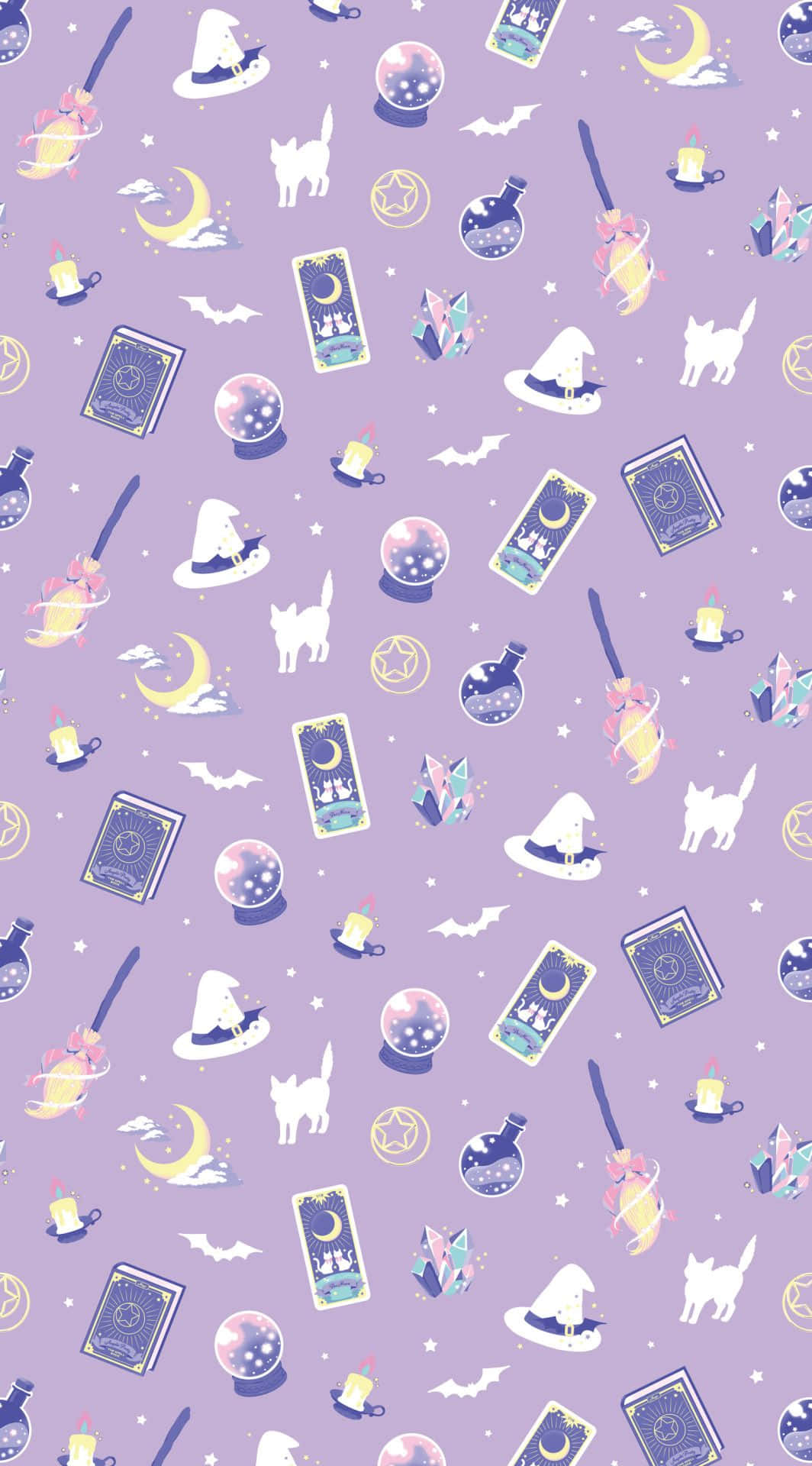 Purple Halloween, lavender, witches, Full HD Phone Wallpaper