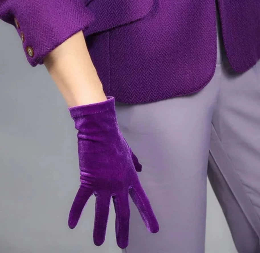 purple velvet glove, herringbone blazer, lavender pants, SD Desktop Wallpaper