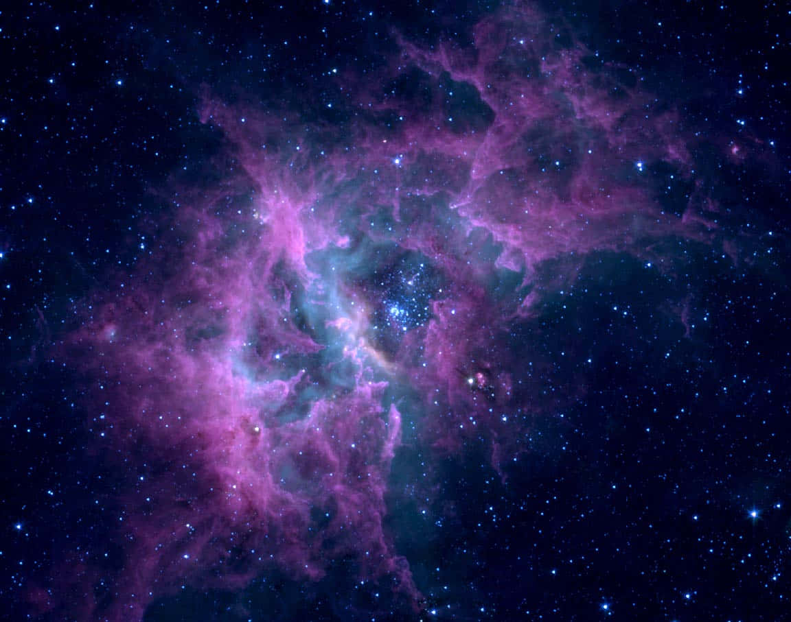 purple haze, vibrant purple, blue nebula, SD Desktop Wallpaper