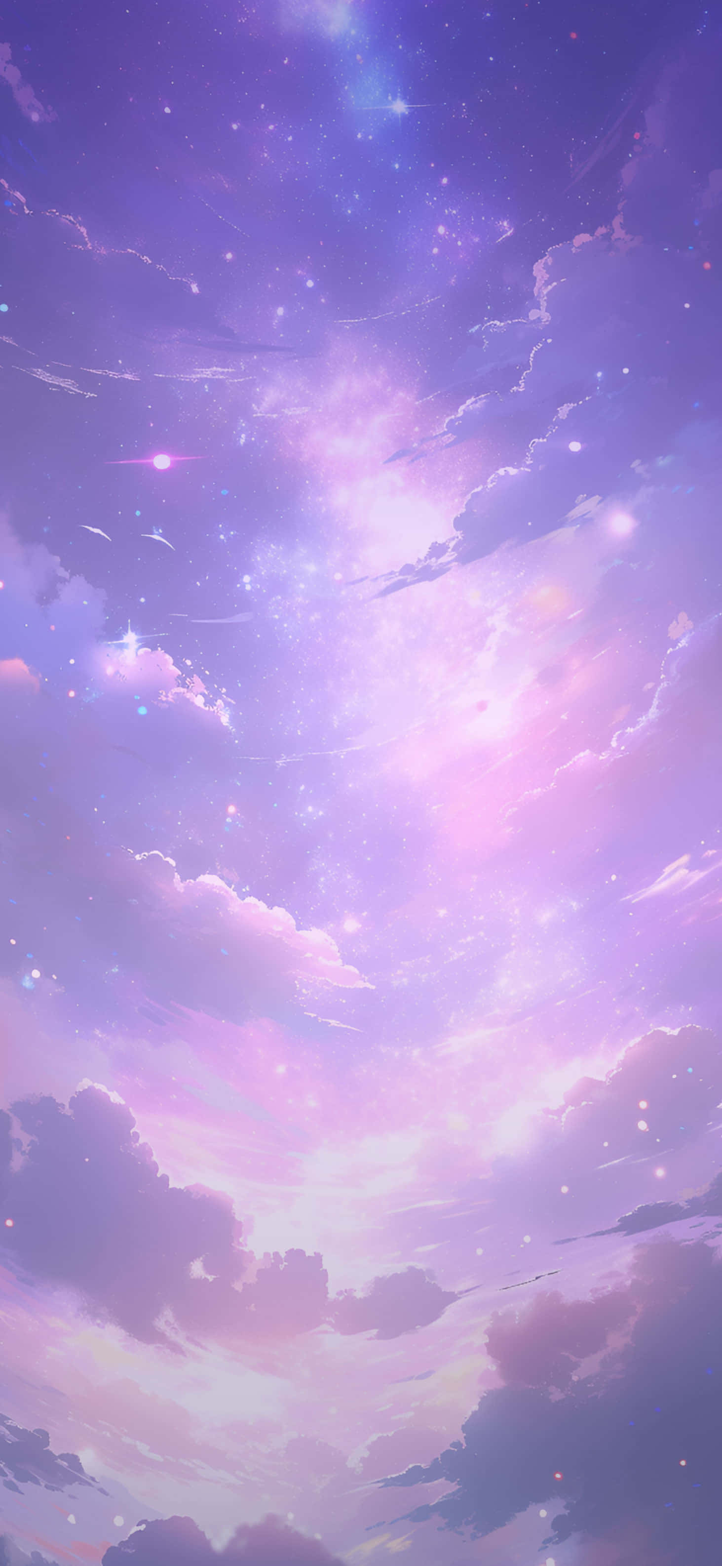Starry Purple Sky Dreamscape, purple, pink, 2K Phone Wallpaper