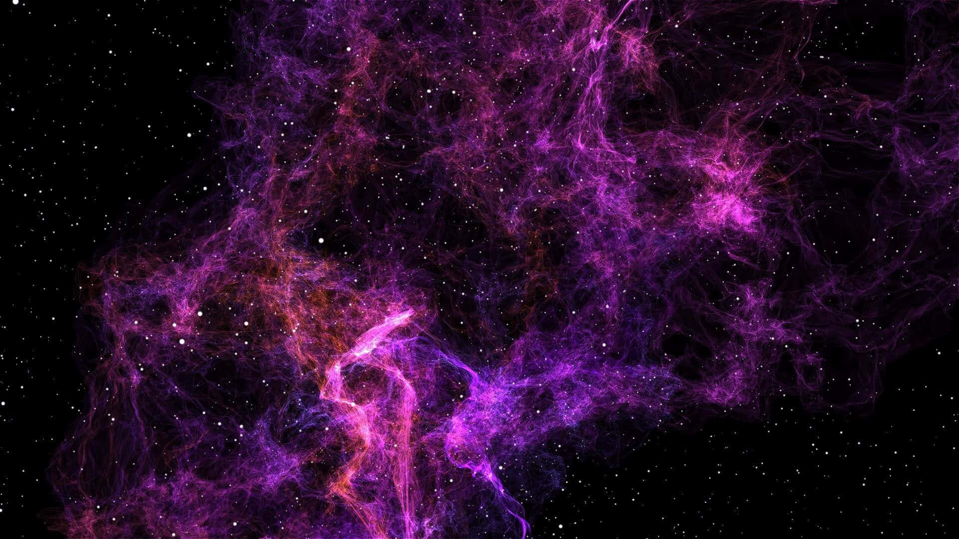 Purple Nebula, cosmic backdrop, vibrant purple, Full HD Desktop Wallpaper