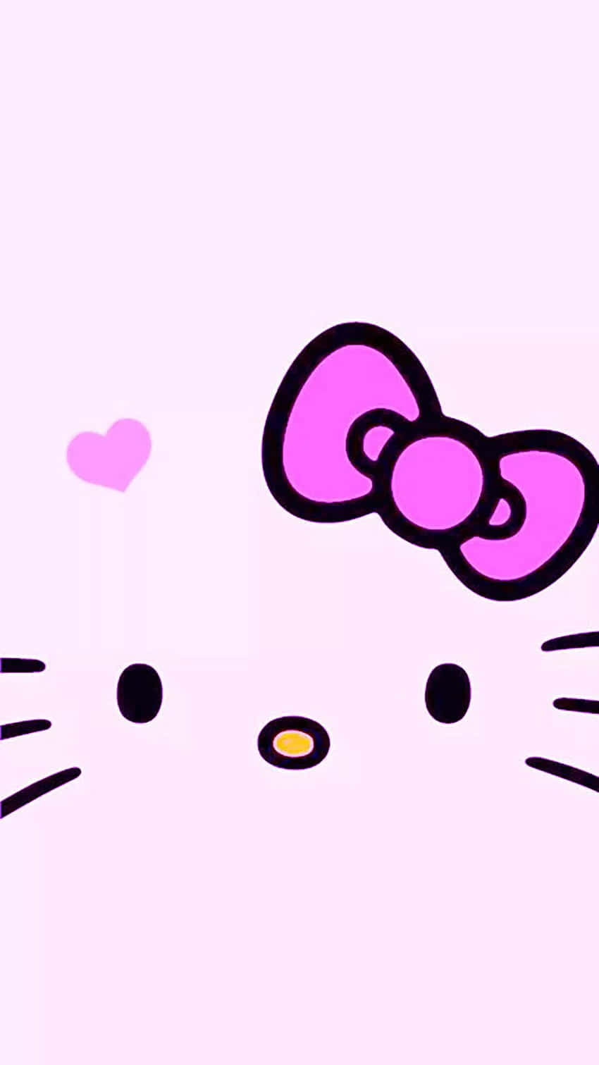Purple Hello Kitty, Hello Kitty, pink bow, HD Phone Wallpaper