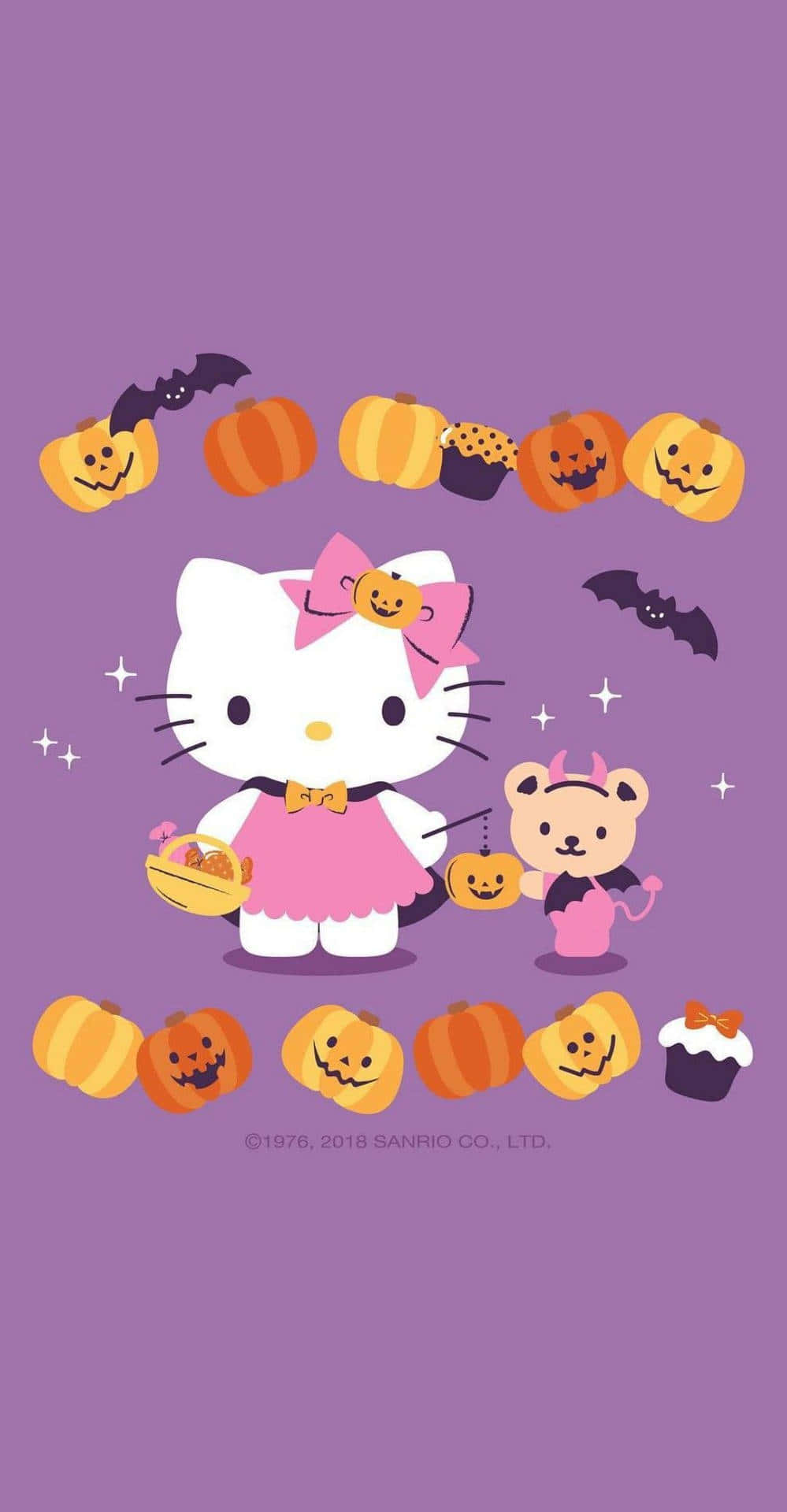 Hello Kitty, teddy bear, Halloween costumes, Full HD Phone Wallpaper