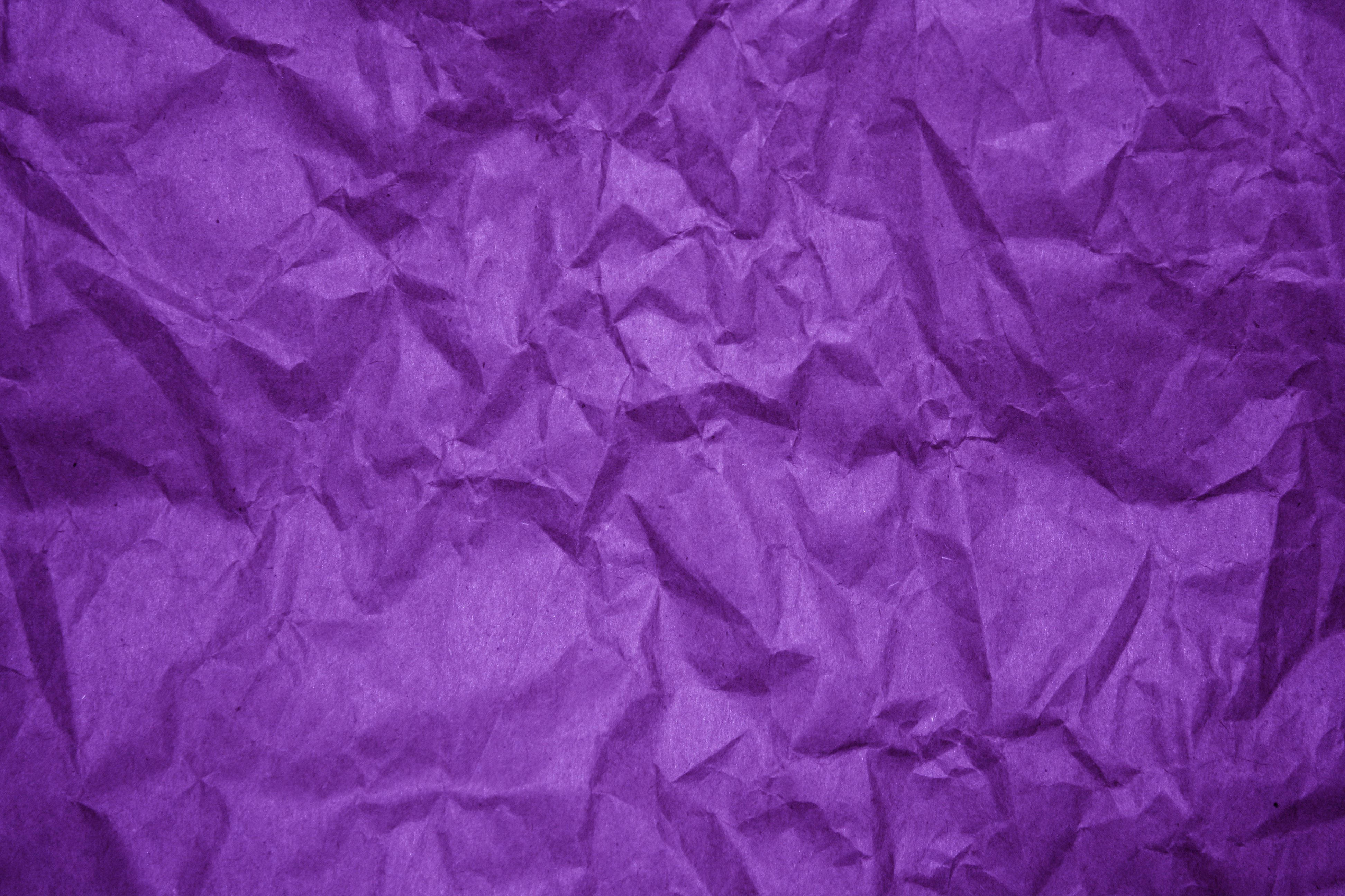 violet crumpled paper, textured purple crumpled paper, deep folds, 4K Desktop Wallpaper