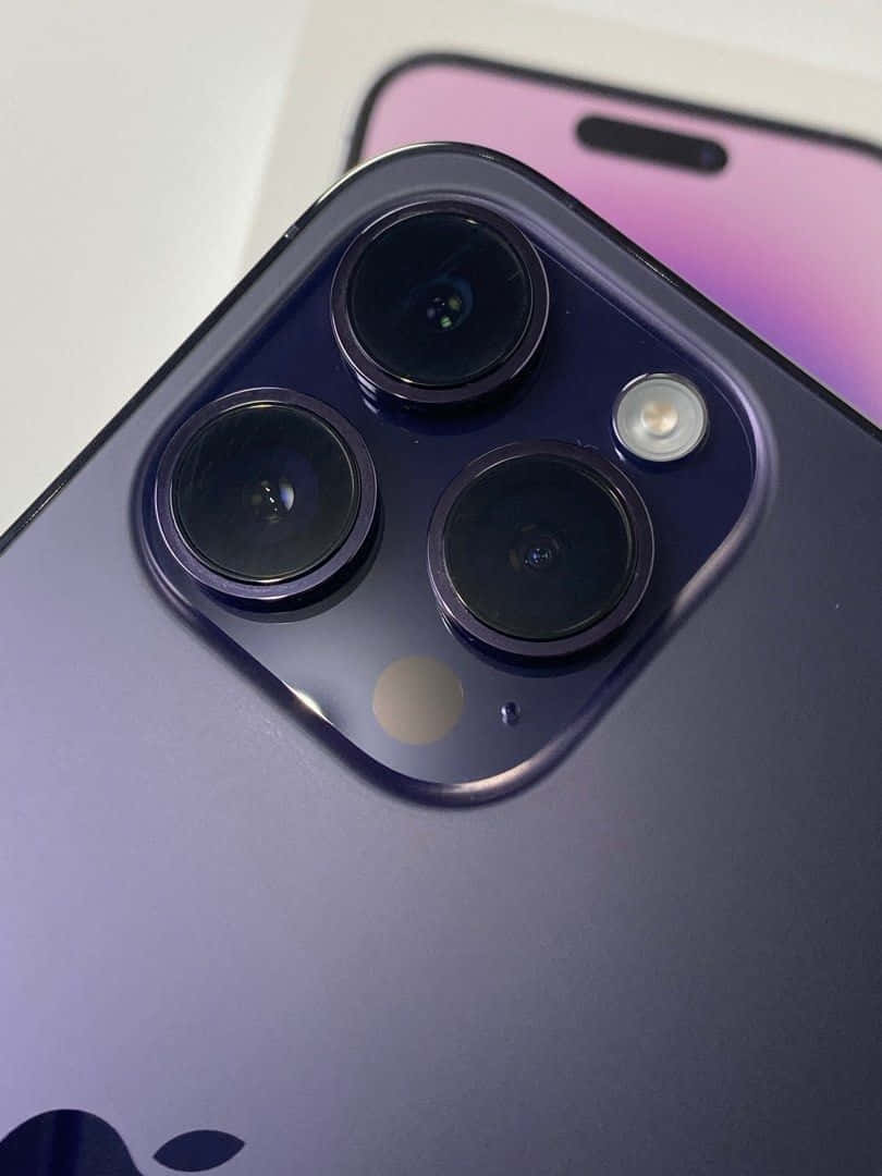 iPhone 14 Pro, purple, triple-camera system, SD Phone Wallpaper