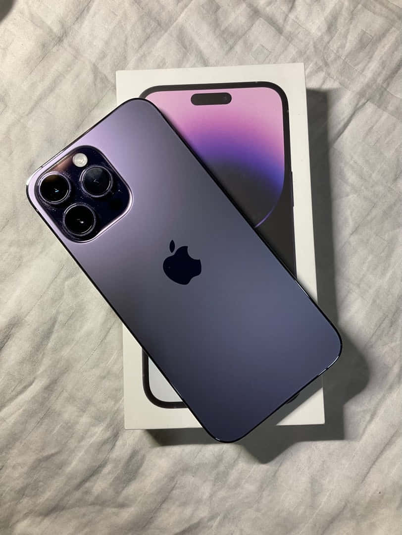 iPhone 14 Pro Max, purple, box, SD Phone Wallpaper