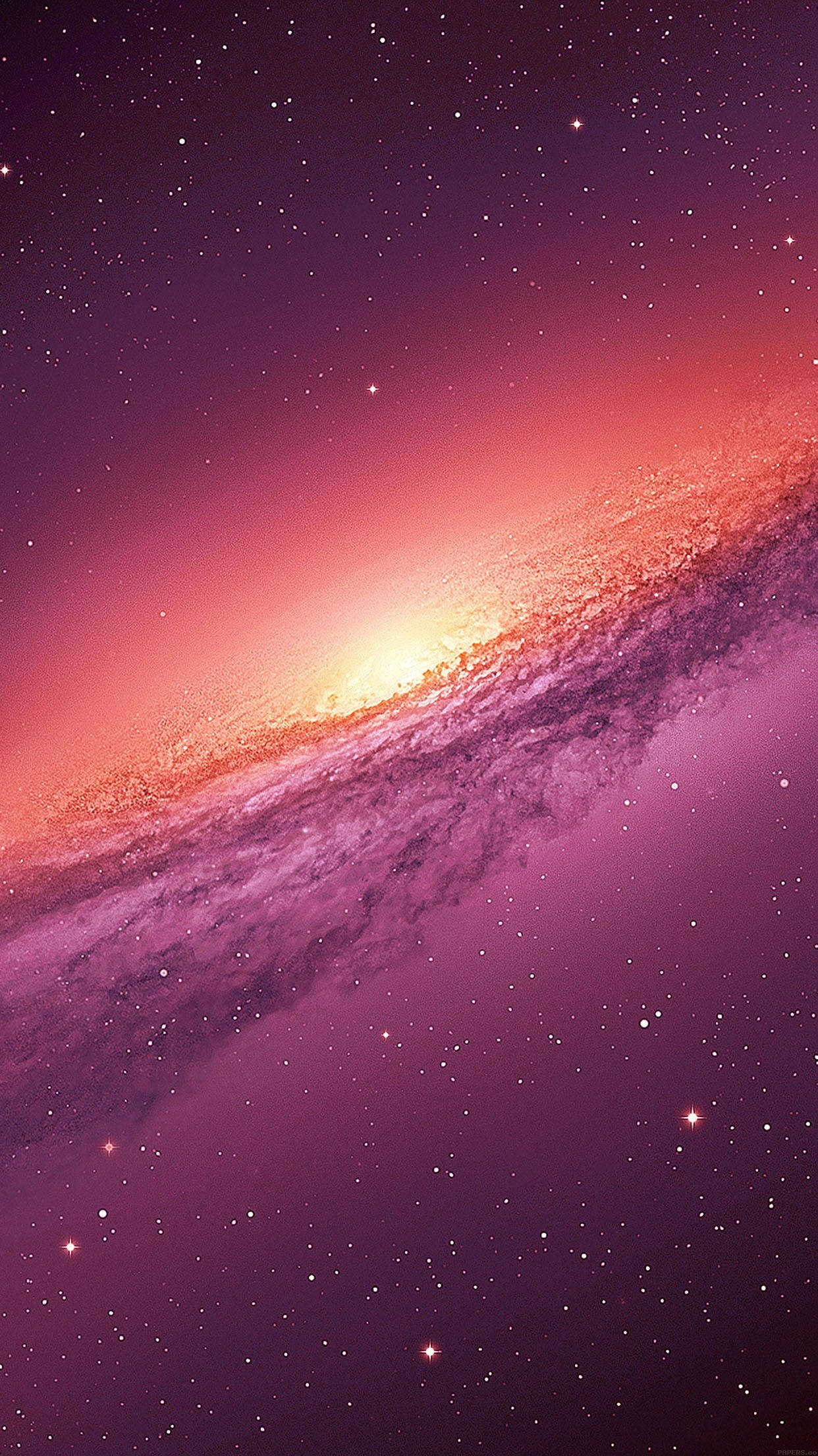 Galaxy Purple iPhone, spiral galaxy, radiant orange, Full HD Phone Wallpaper
