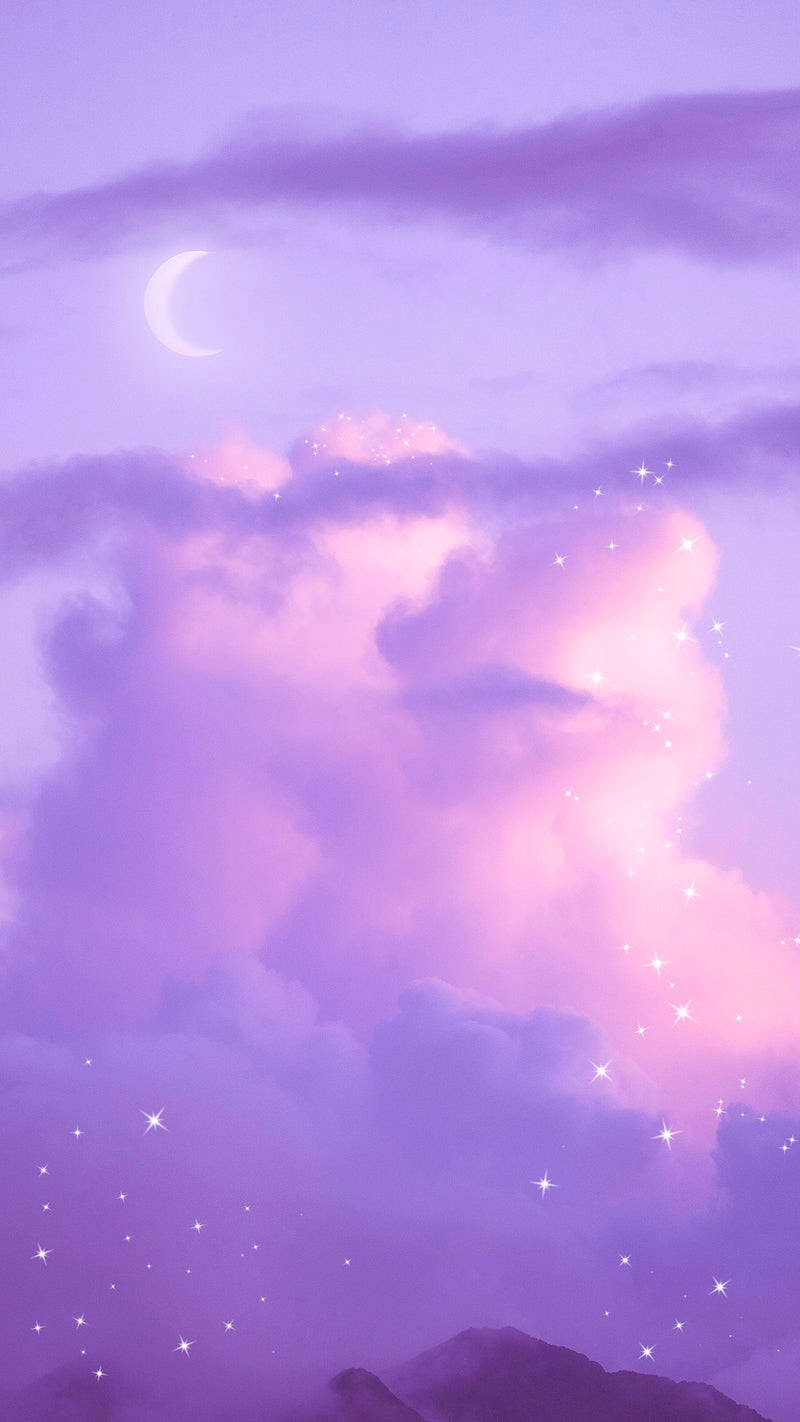 Pastel Skies, purple iPhone, twilight sky, HD Phone Wallpaper