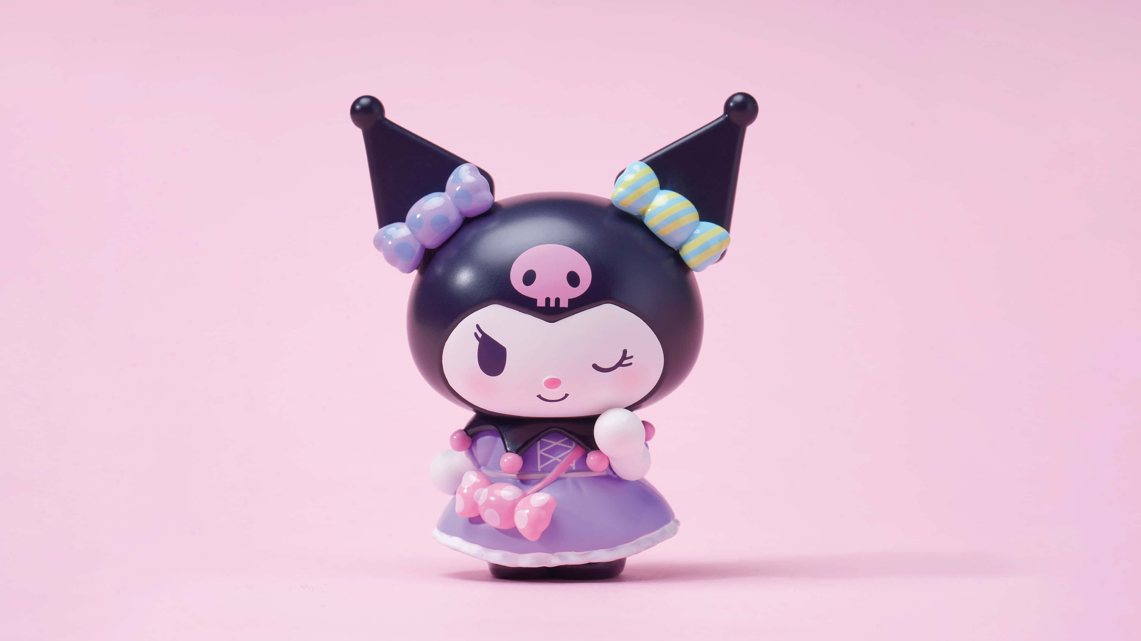 Purple Kuromi, figurine, purple dress, 4K Desktop Wallpaper