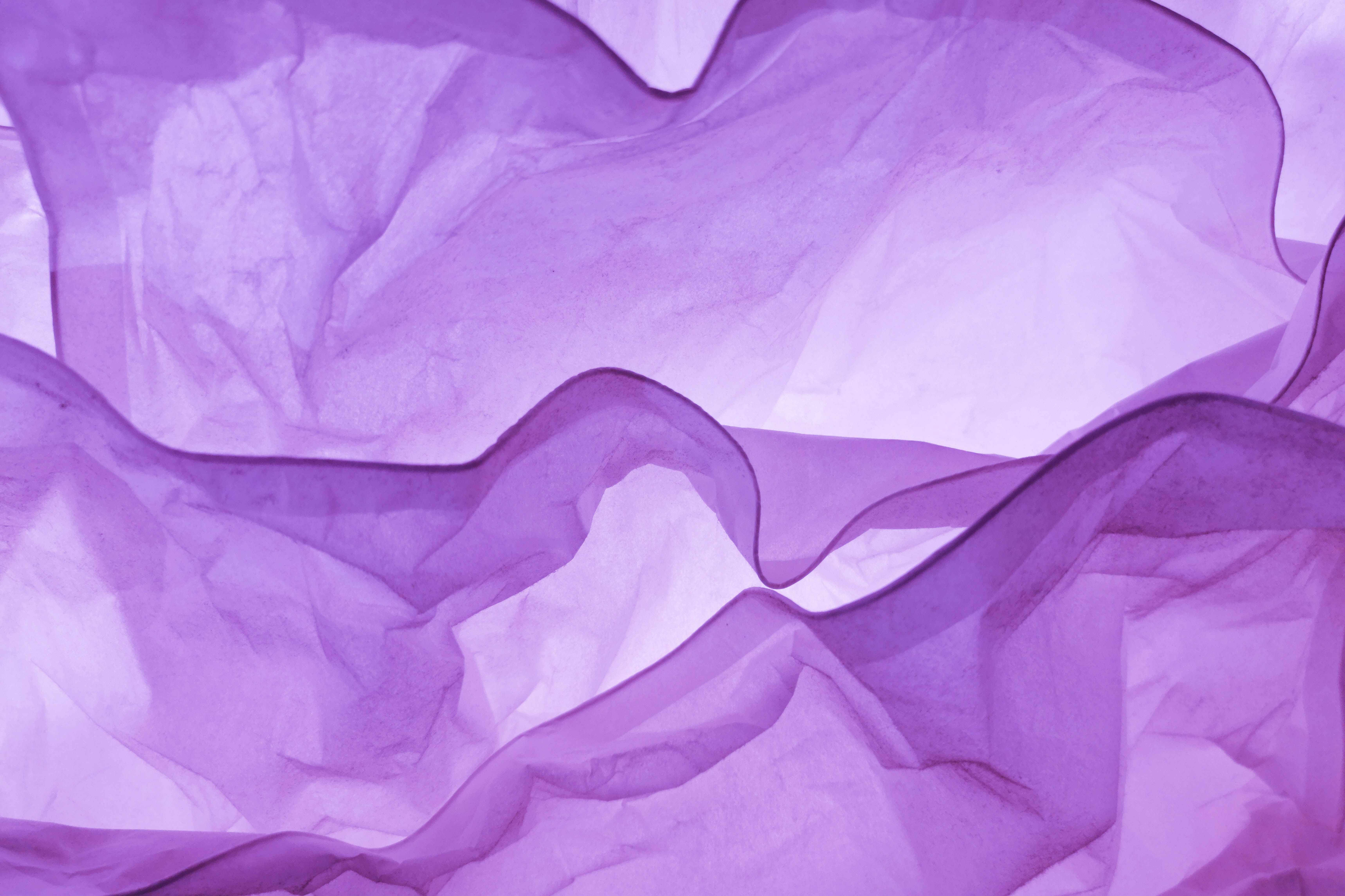 Purple Pastel Aesthetic, chiffon fabric, soft translucent purple, 5K Desktop Wallpaper